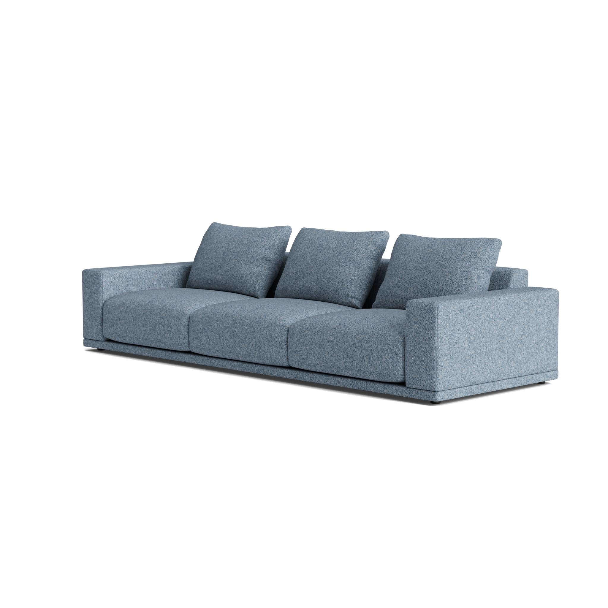 Plush Modular Modern Sofa in Kvadrat Vanir For Sale 2