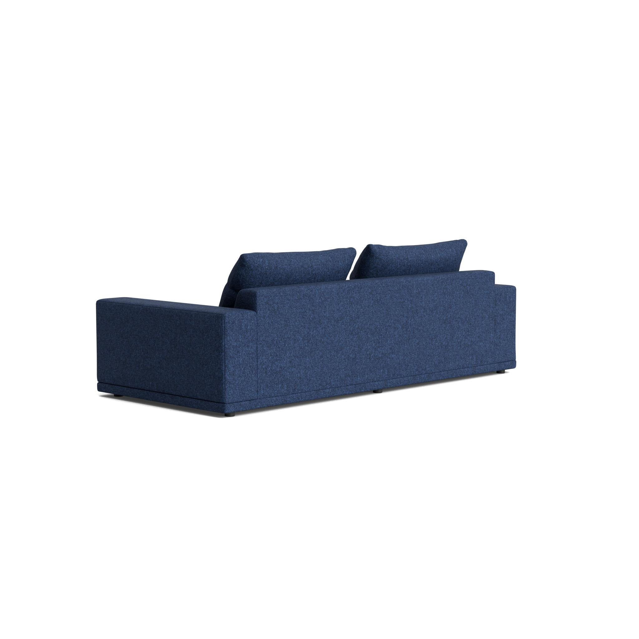 Fabric Plush Modular Modern Sofa in Maharam Beck For Sale