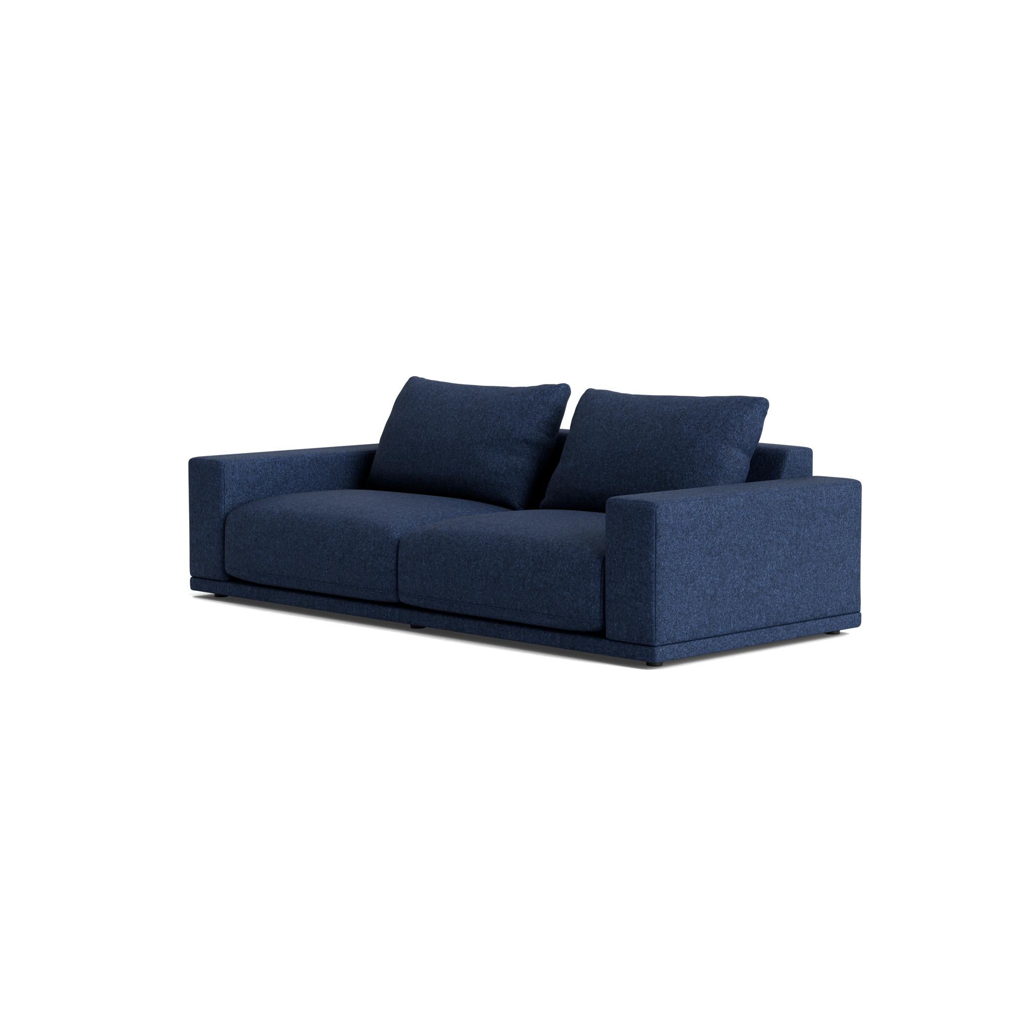 Plush Modular Modern Sofa in Maharam Beck For Sale 2