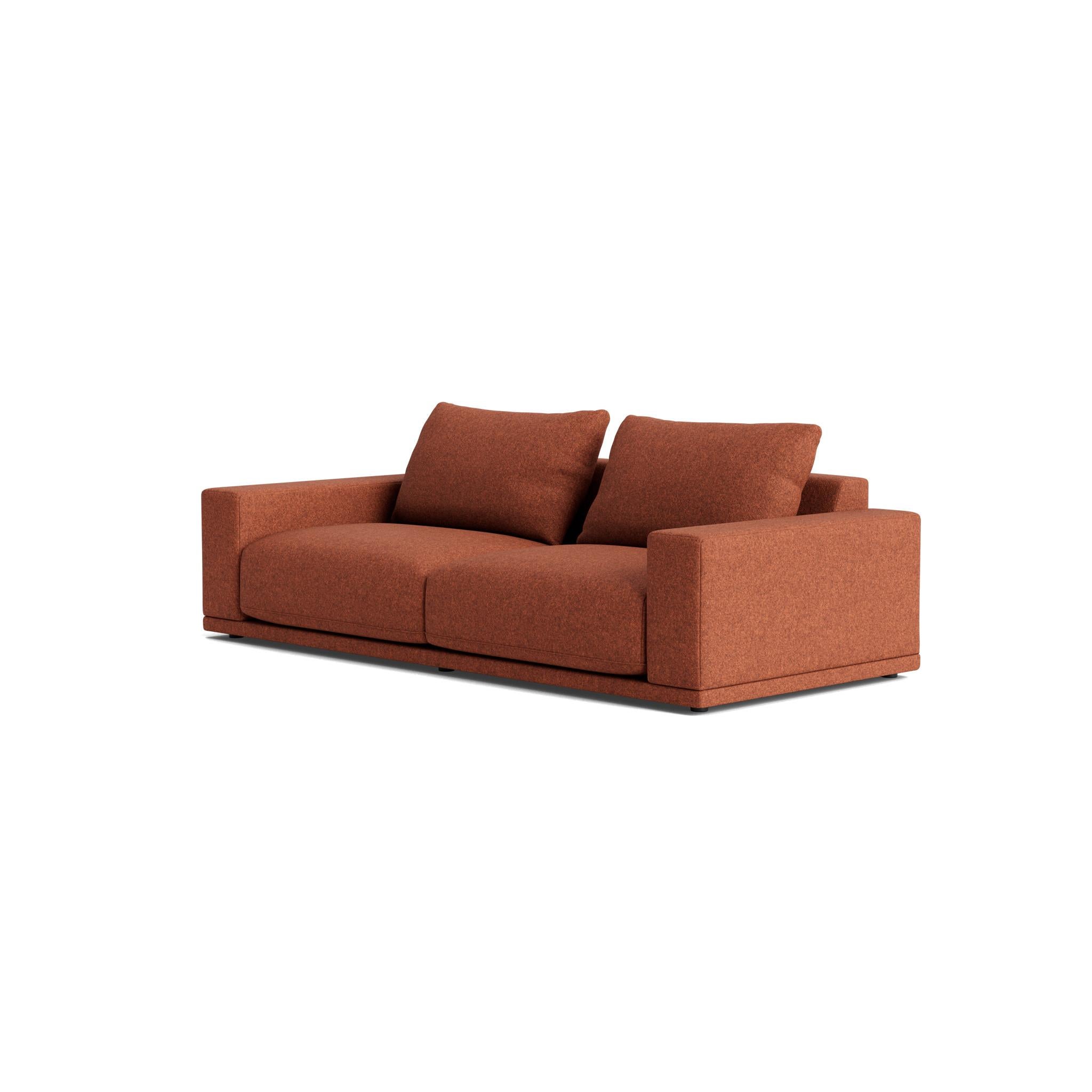 Plush Modular Modern Sofa in Maharam Beck im Angebot 1