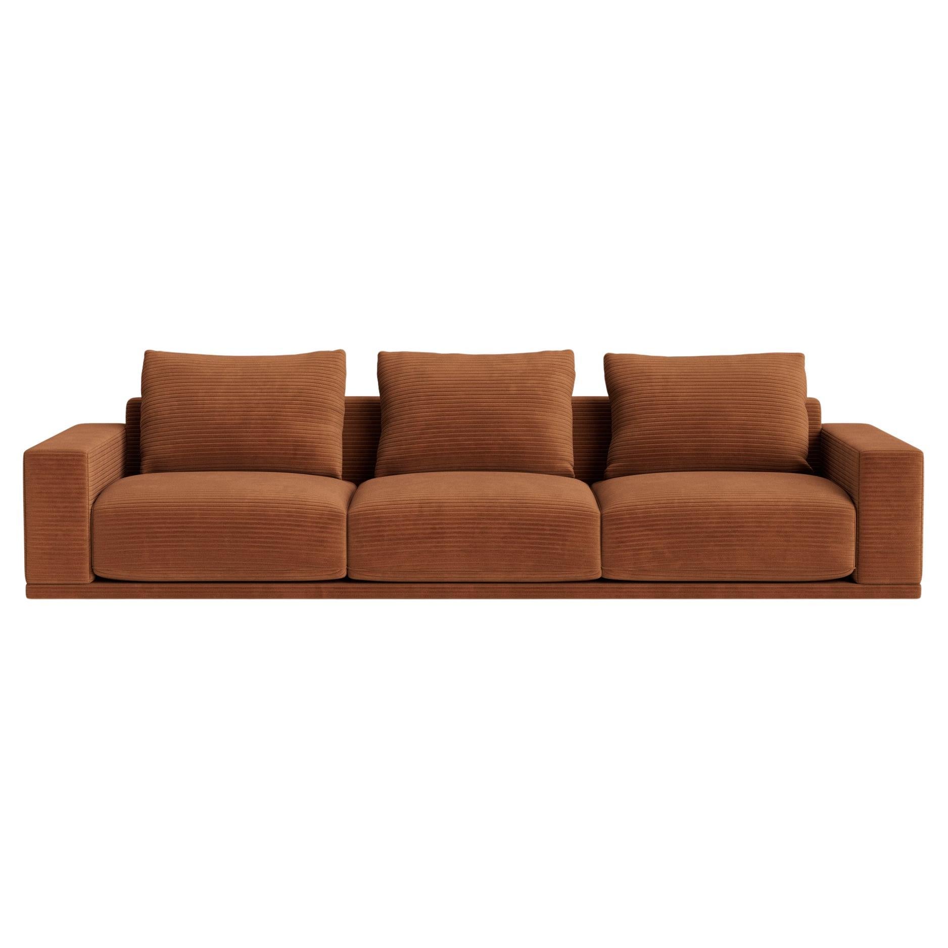 Plush Modular Modern Sofa in Maharam Corduroy