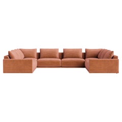 Plush Modular Modern Sofa in Maharam Corduroy