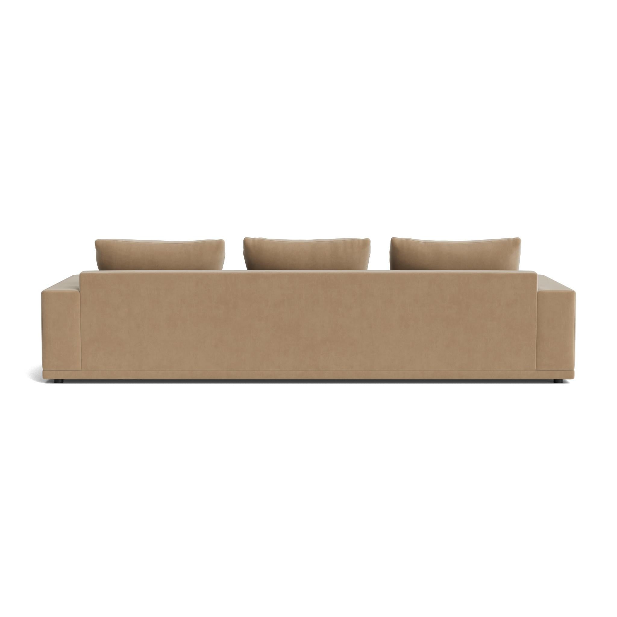 Contemporary Plush Modular Modern Sofa in Maharam Velvet For Sale
