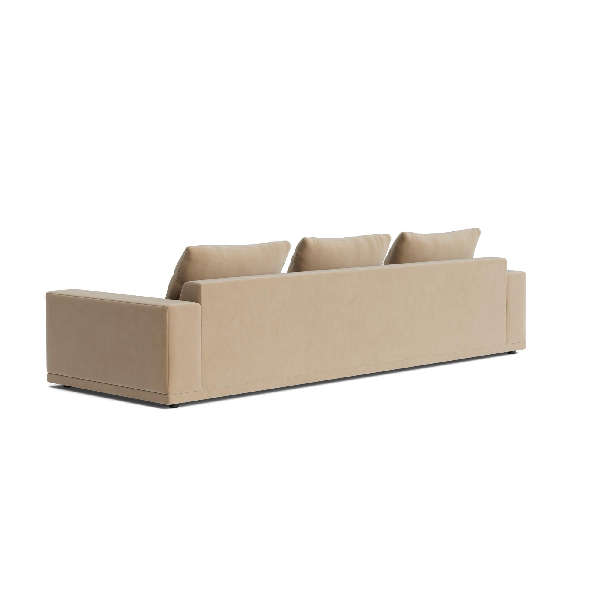 Fabric Plush Modular Modern Sofa in Maharam Velvet For Sale