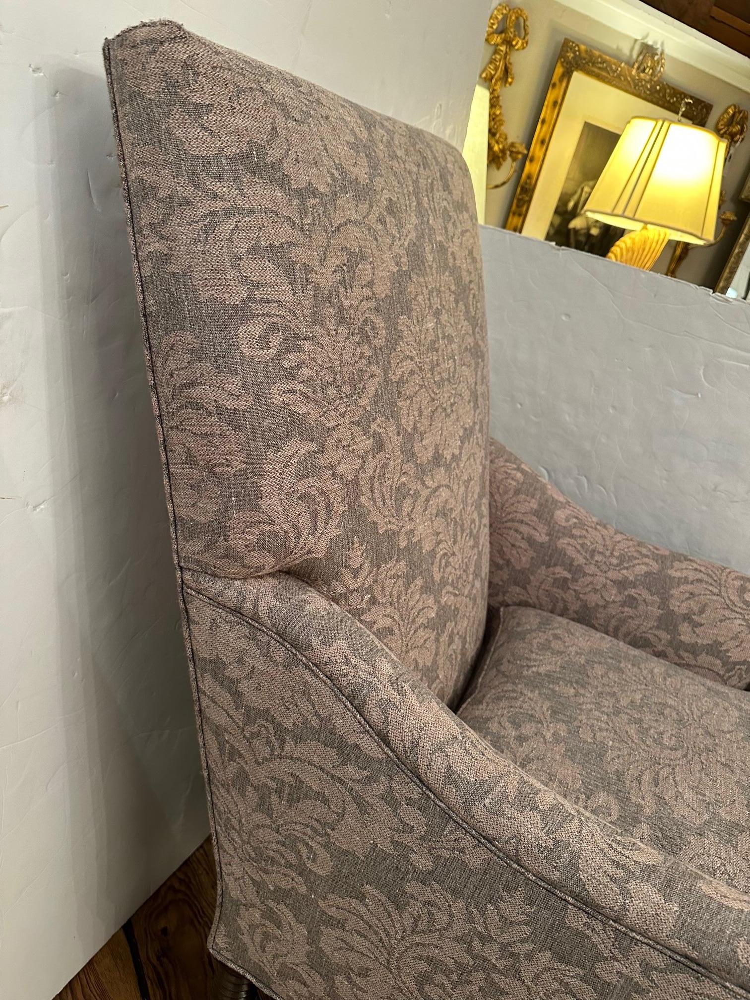 Contemporary Plush Rose Tarlow Upholstered Tuscany Bergere Club Chair