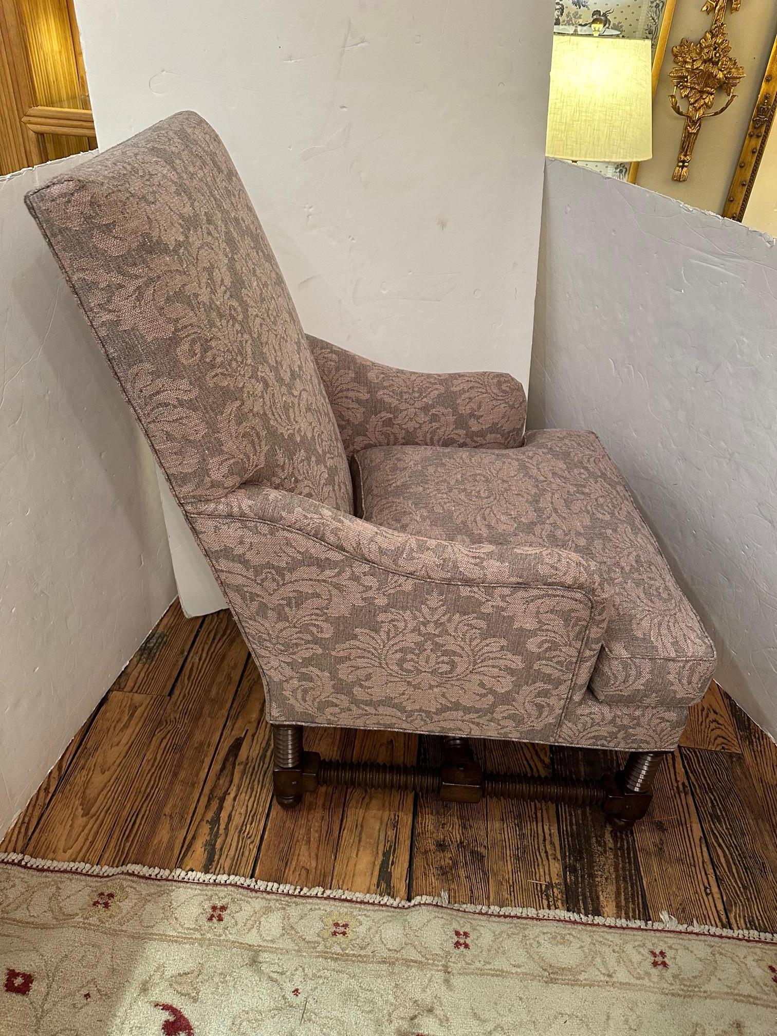 Plush Rose Tarlow Upholstered Tuscany Bergere Club Chair 2