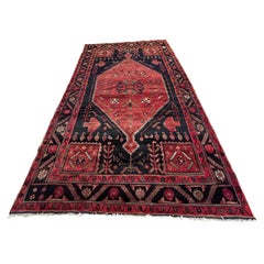 Plush Vintage Sultanabad Rug with Jewel Tones