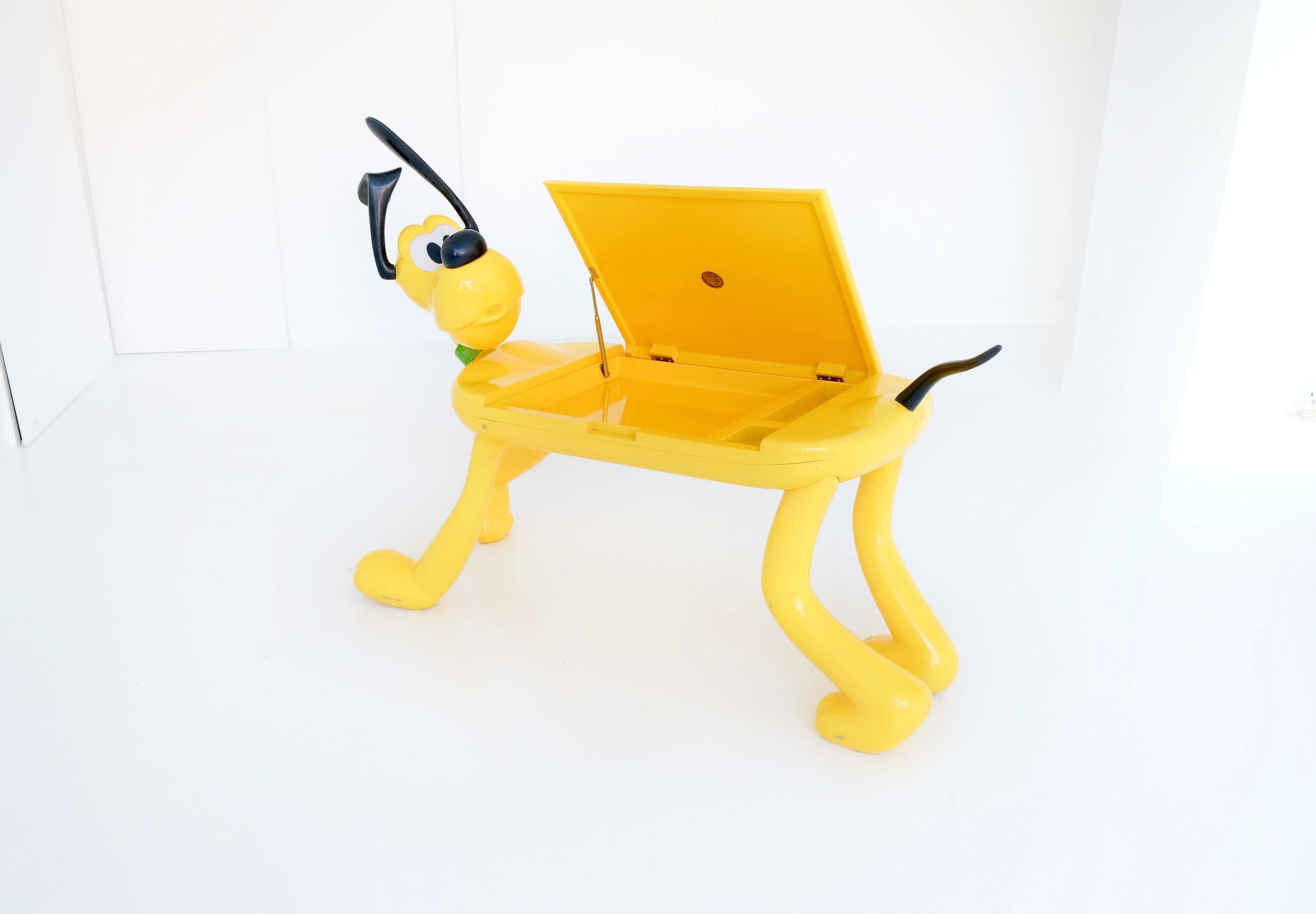French Pluto children desk for Disney by Pierre Colleu, produced by Starform, 1980