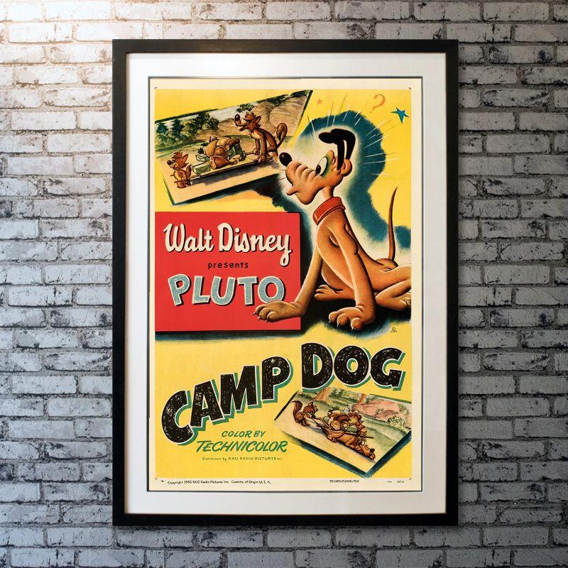 Pluto in Camp Dog, Unframed Poster, 1950

Original One Sheet (27 x 41 inches). Together with Mickey Mouse, Minnie Mouse, Donald Duck, and Goofy, Pluto is one of the 