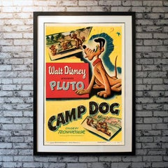 Pluto in Camp Dog, Unframed Poster, 1950