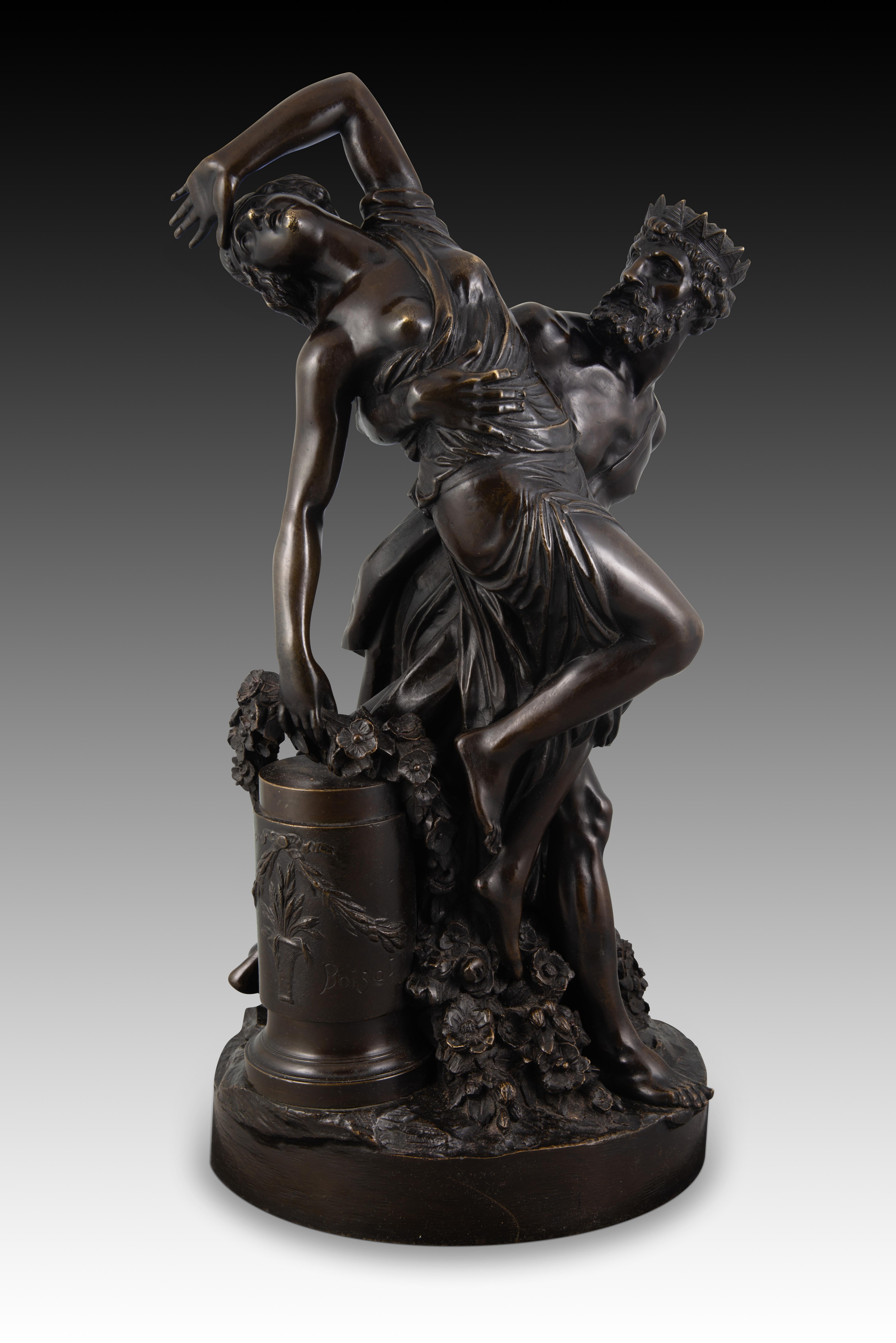 Pluto kidnapping Proserpina. Bronze. After BOIZOT, Louis-Simon; 19th century. 4
