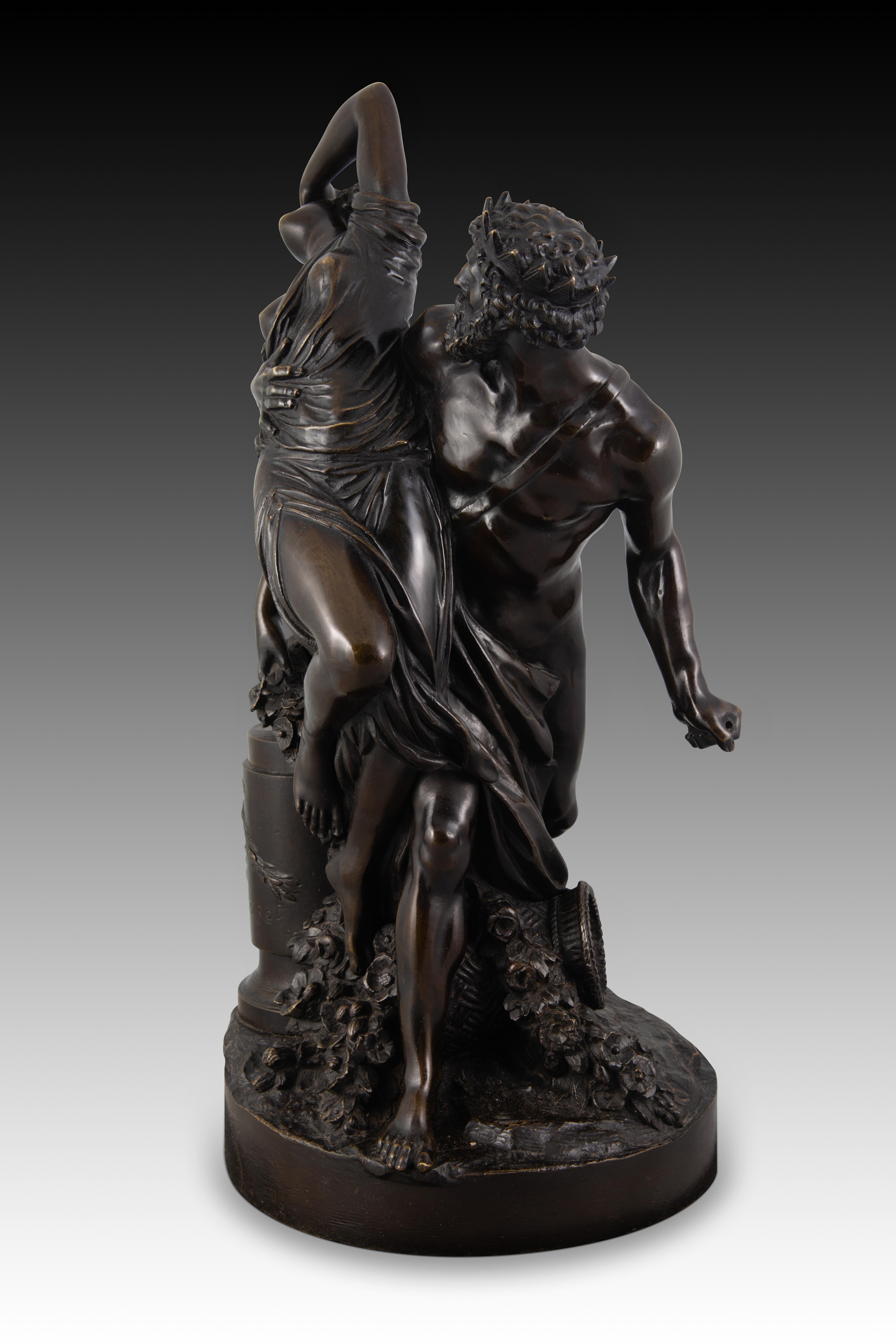 Neoclassical Revival Pluto kidnapping Proserpina. Bronze. After BOIZOT, Louis-Simon; 19th century.