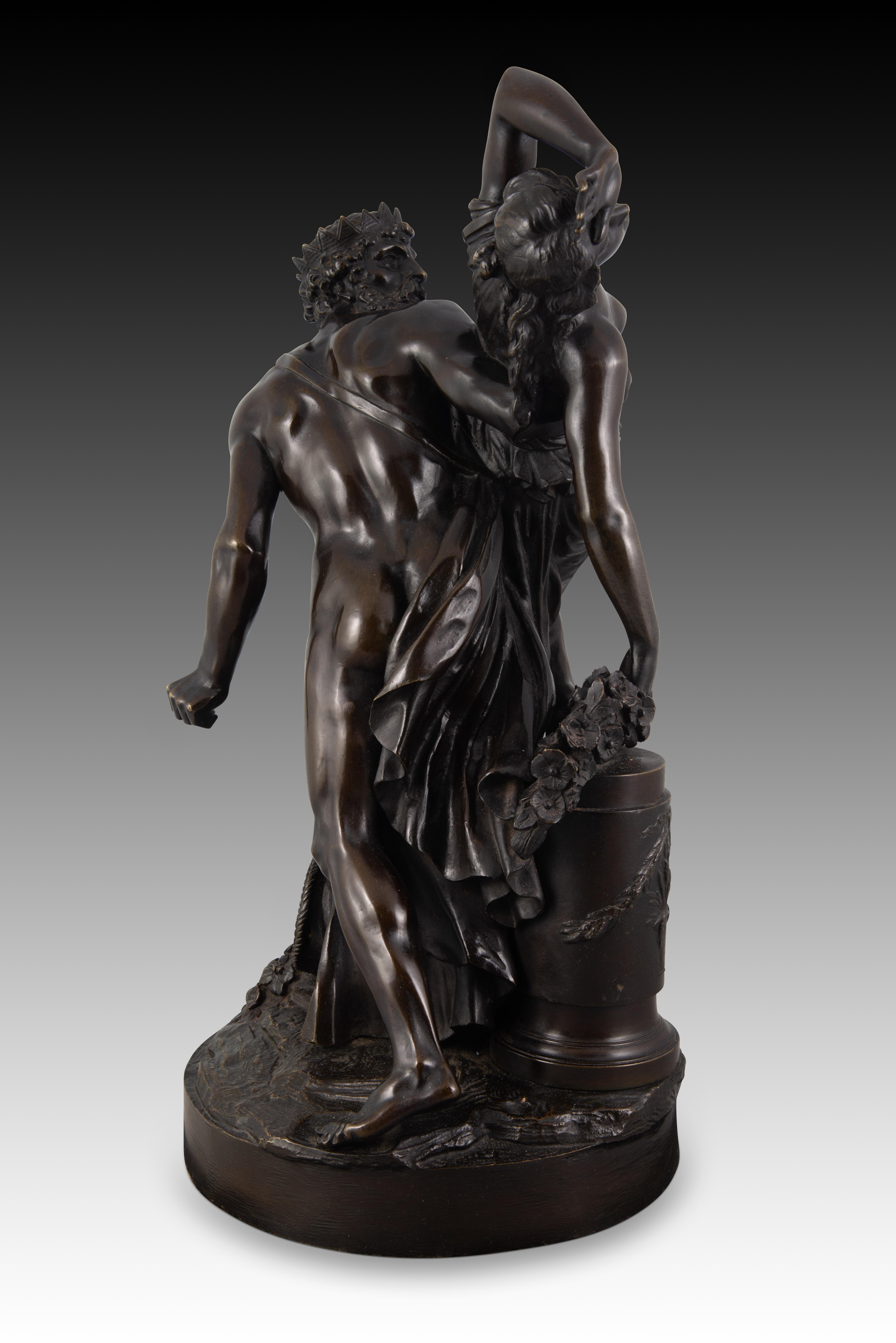Pluto kidnapping Proserpina. Bronze. After BOIZOT, Louis-Simon; 19th century. In Good Condition In Madrid, ES