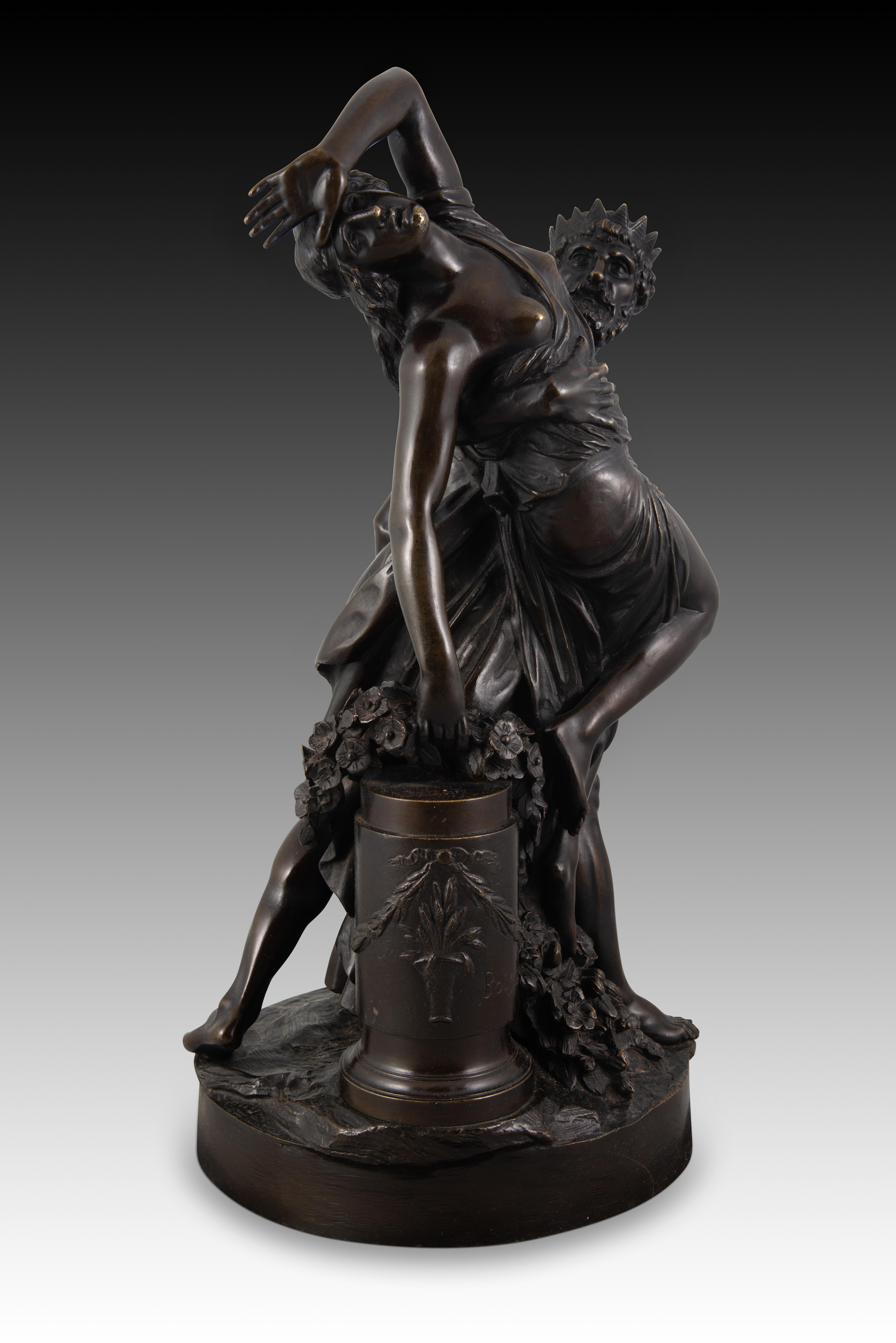 19th Century Pluto kidnapping Proserpina. Bronze. After BOIZOT, Louis-Simon; 19th century.
