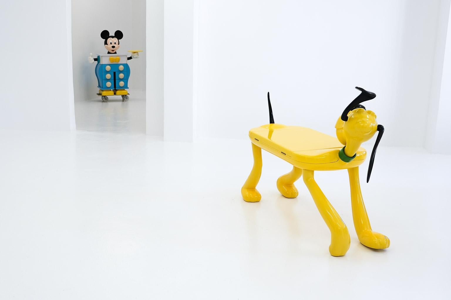 Resin Pluto Kids Table/Play Desk by Pierre Colleu for Disney, Manufactured by Starform For Sale