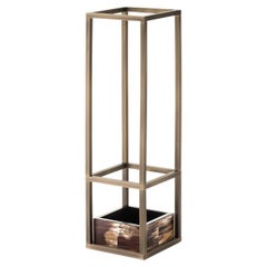 Pluvio Burnished Umbrella Stand with Horn Inserts