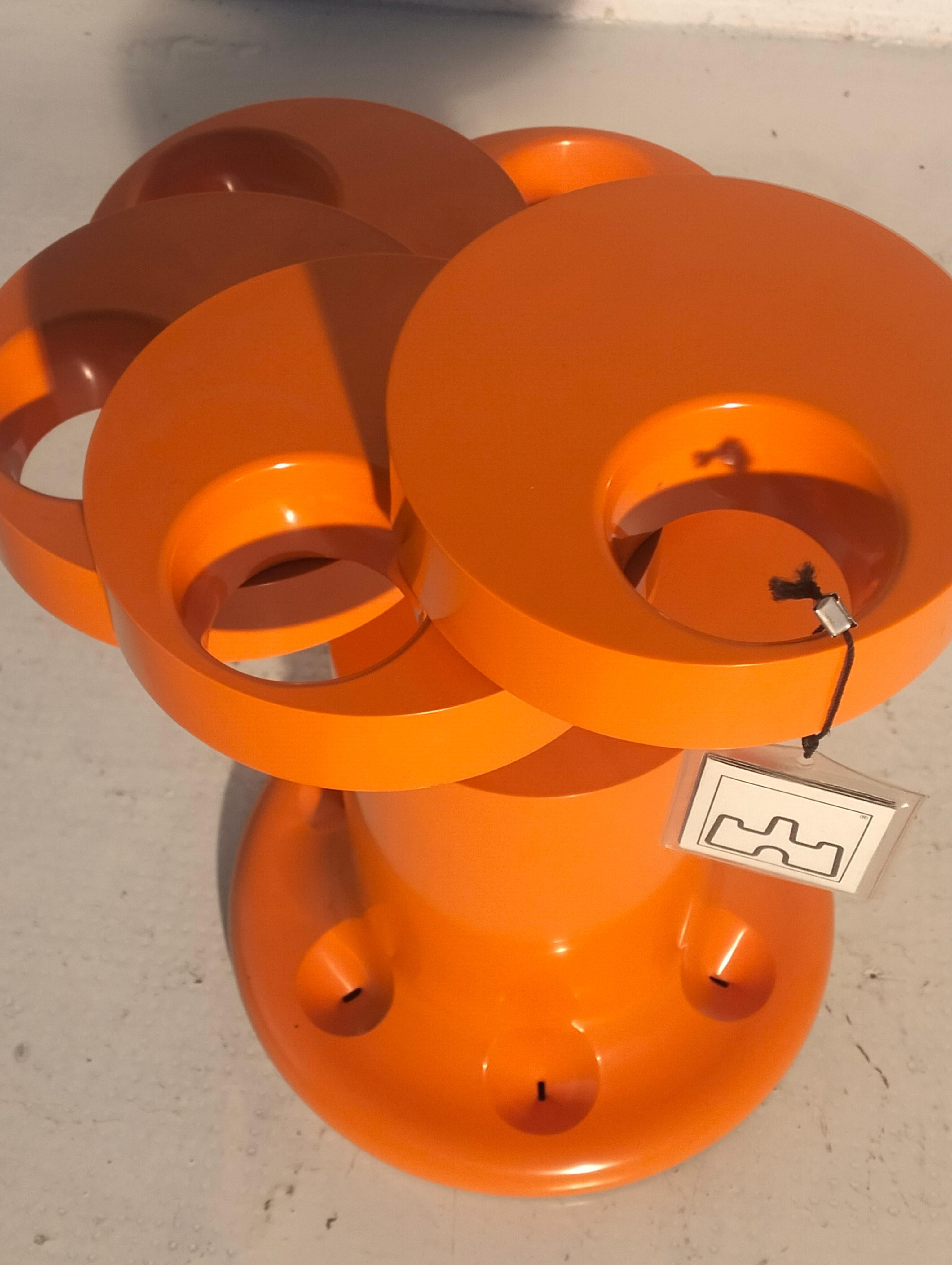 Late 20th Century Pluvium orange umbrella stand by Giancarlo Piretti for Anonima Castelli 70s For Sale