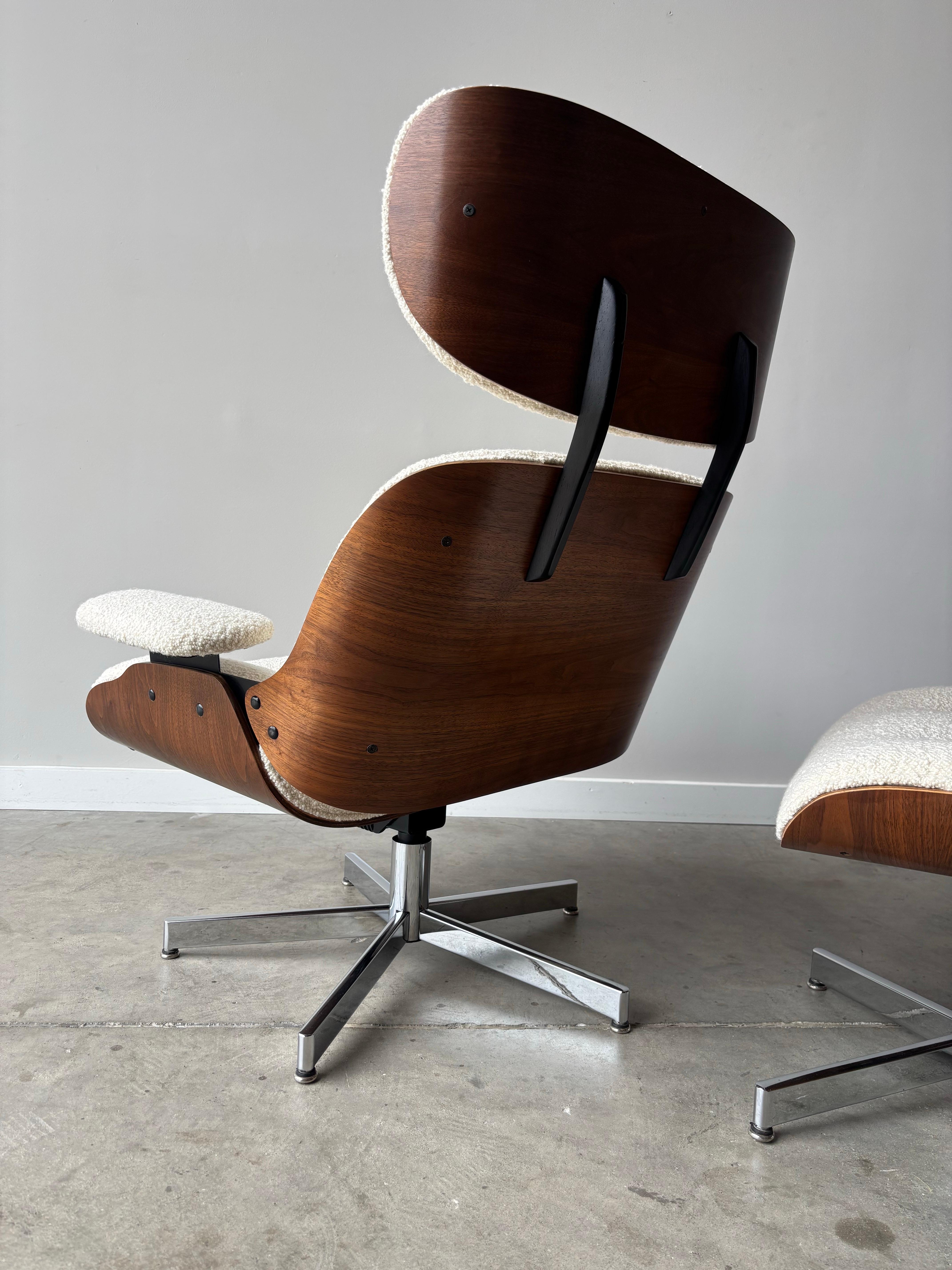 Plycraft Loungesessel und Ottomane Set (Moderne der Mitte des Jahrhunderts) im Angebot