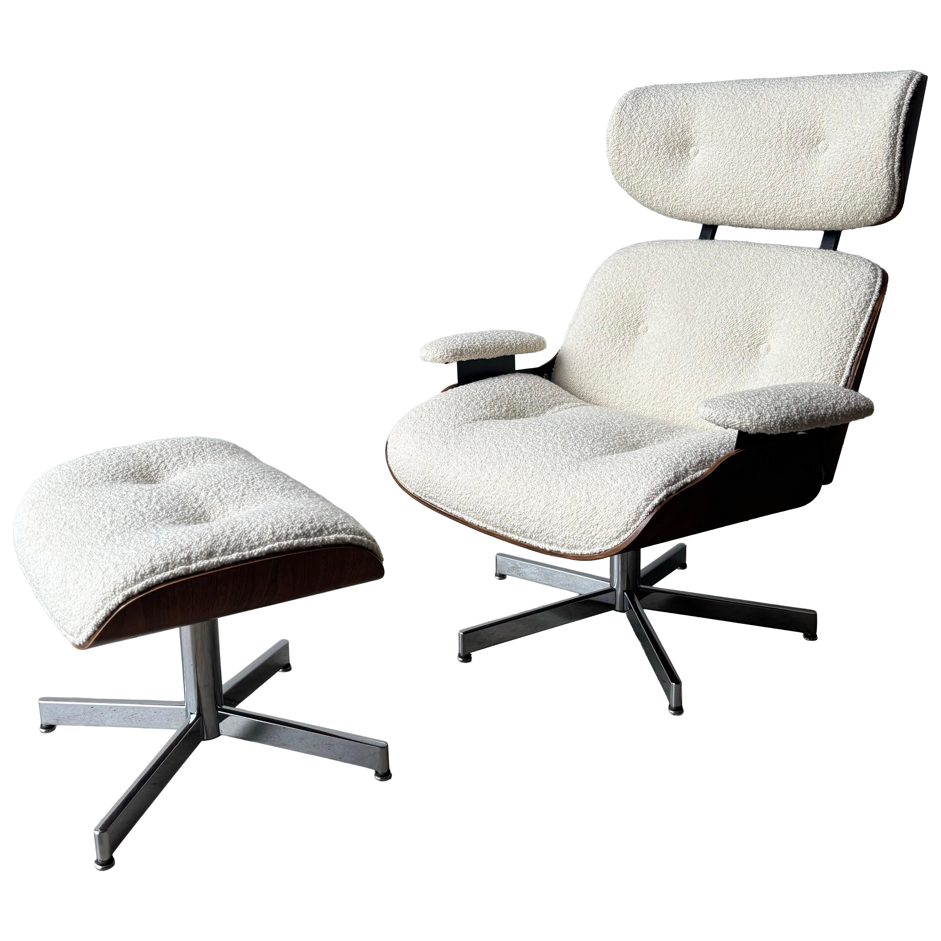 Plycraft Loungesessel und Ottomane Set im Angebot