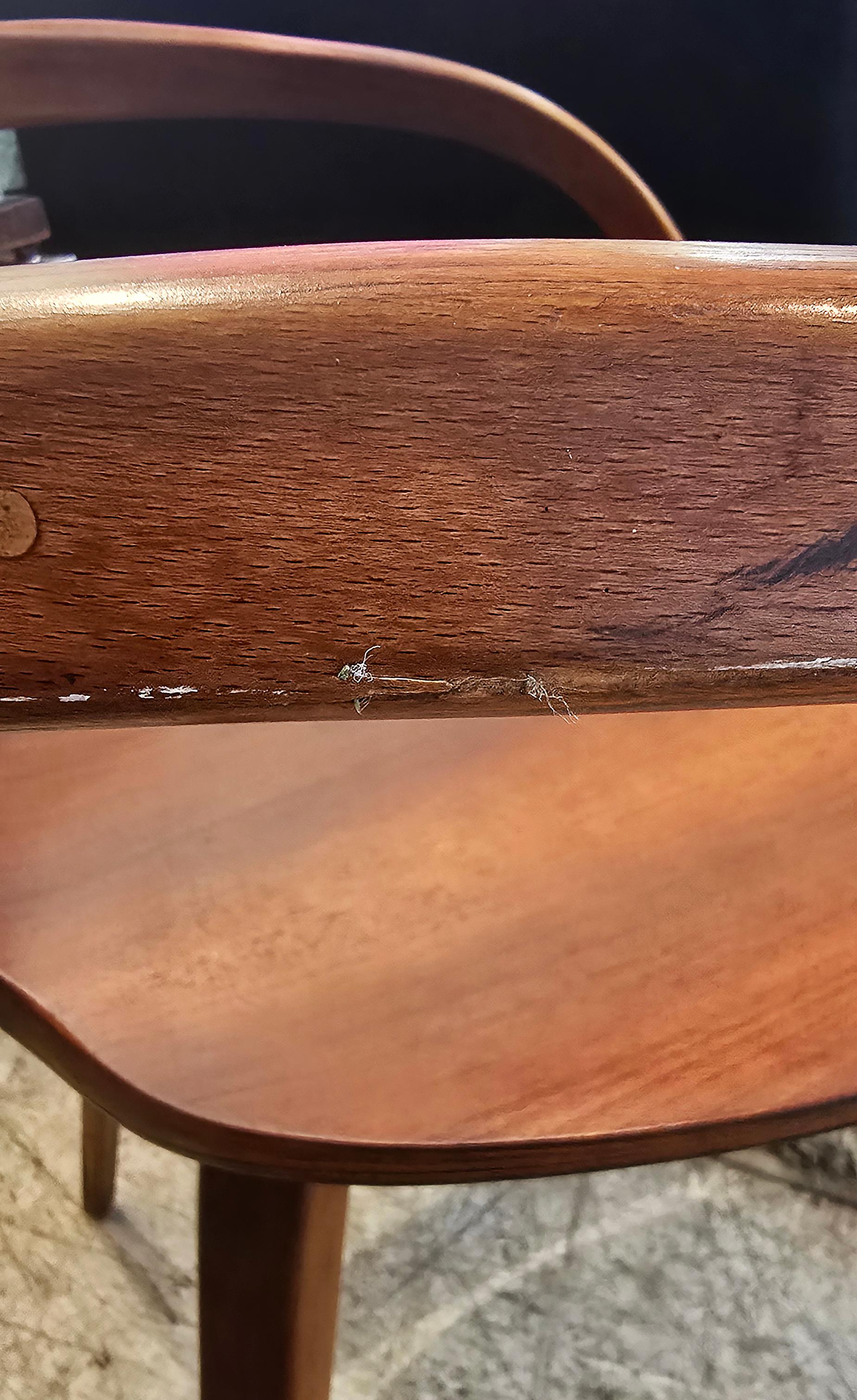 Plycraft Norman Cherner Sillones de madera curvada 