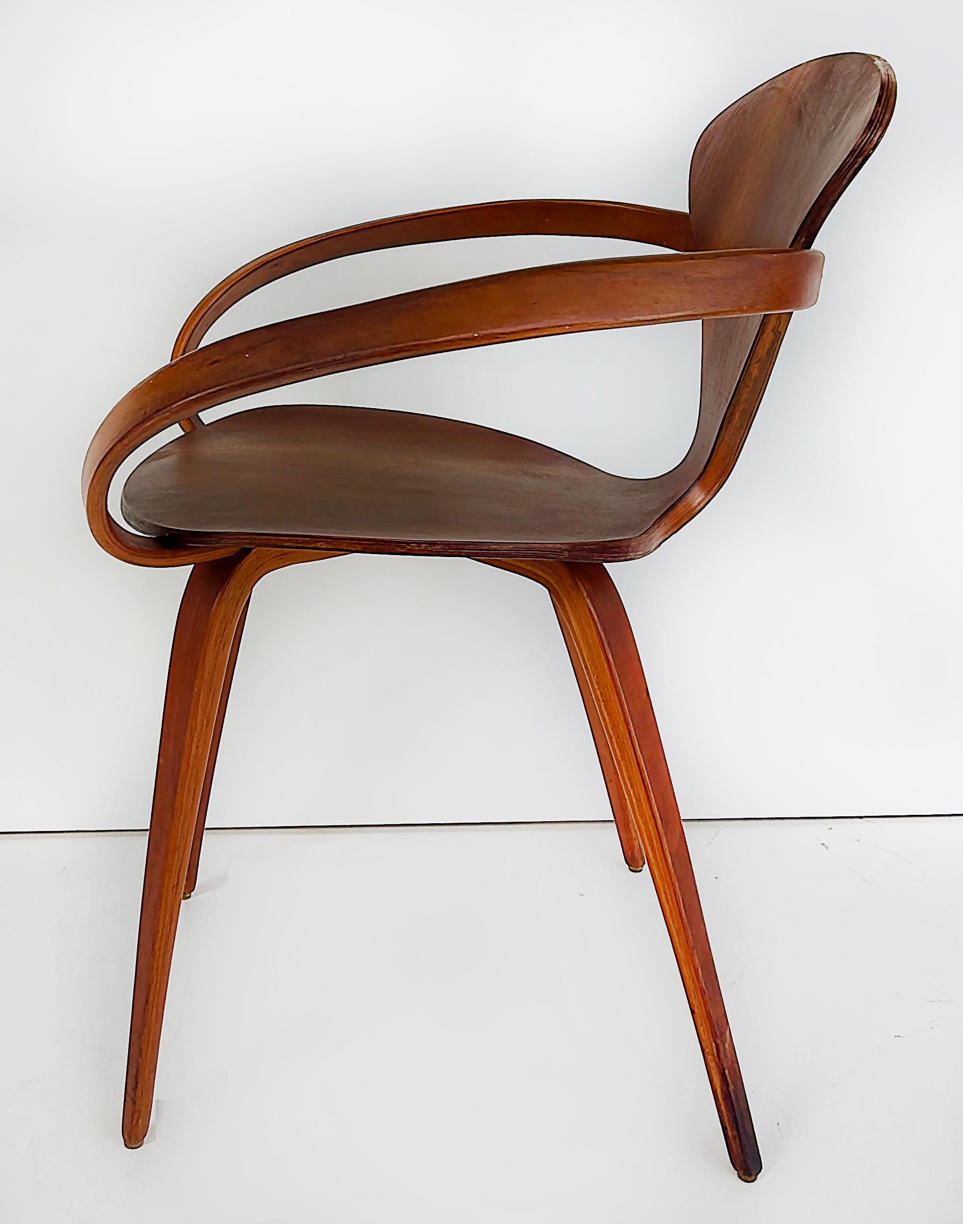 Plycraft Norman Cherner Sillones de madera curvada 