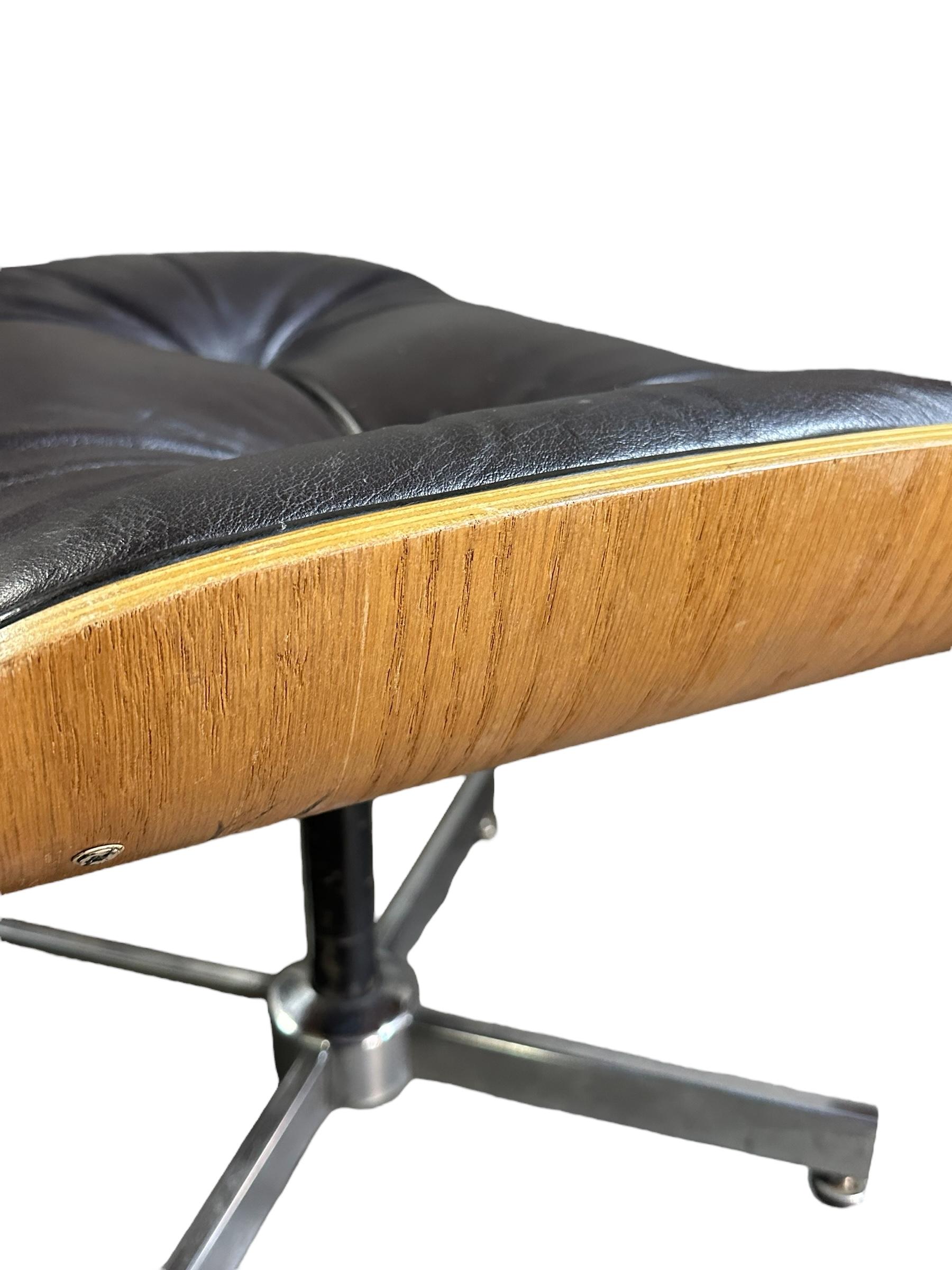 Plycraft Silla Reclinable y Otomana Moderna de Mitad de Siglo según Eames 11