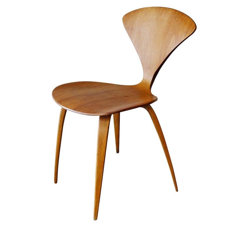Plycraft Sculptural Dining Chairs by Norman Cherner, Set of Four In Excellent Condition In Van Nuys, CA