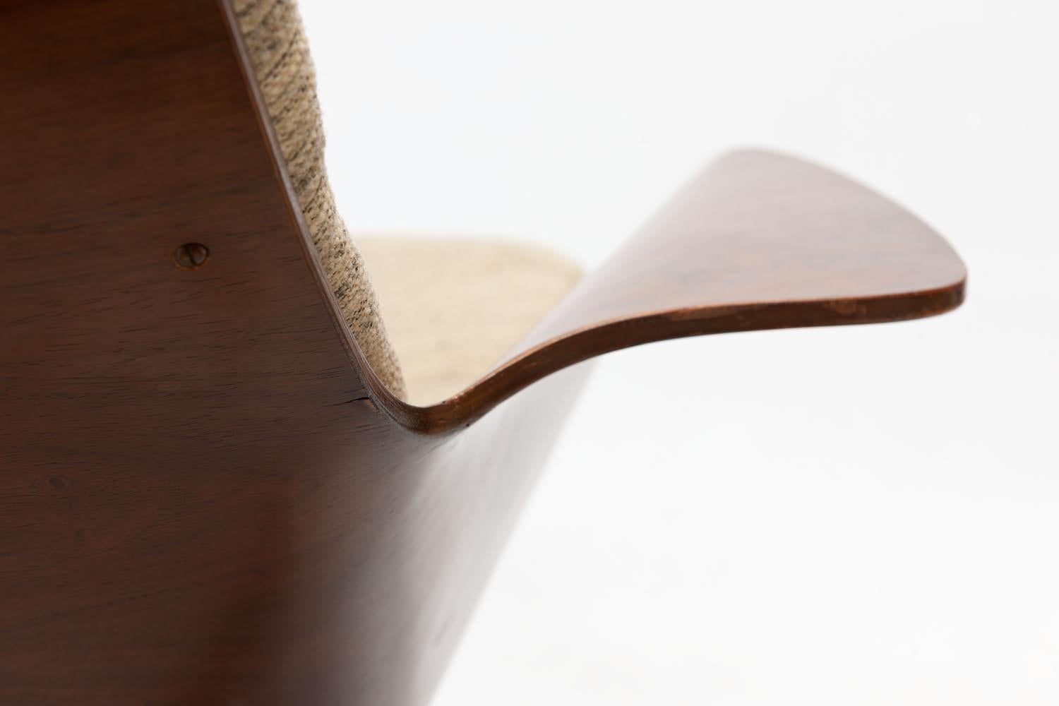 Plycraft Walnut Plywood Swivel 'Mr. Chair' by George Mulhauser 7