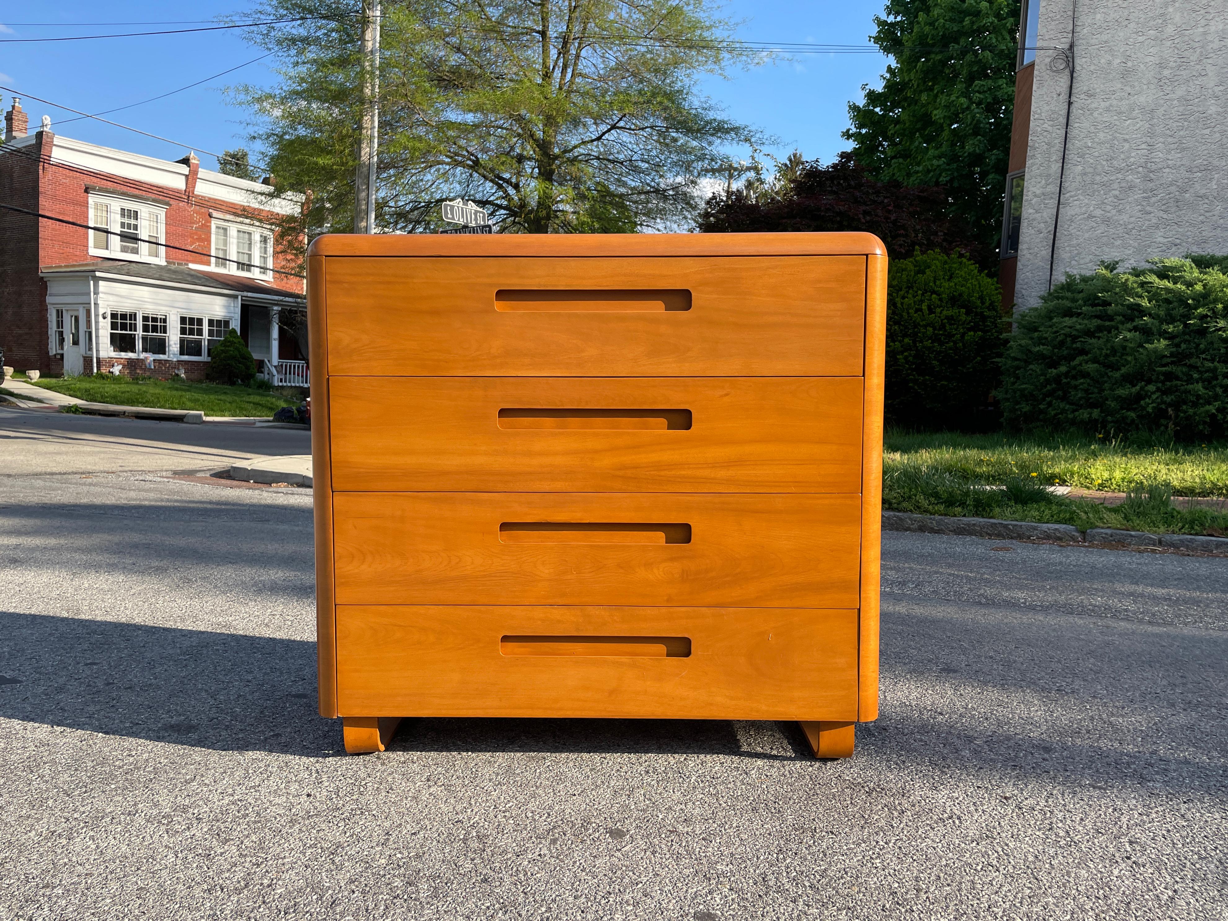 Plymodern Midcentury Highboy Dresser by Paul Goldman 4