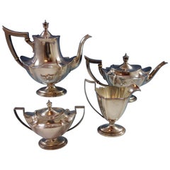 Plymouth by Gorham Sterling Silver 4-Piece Tea Set