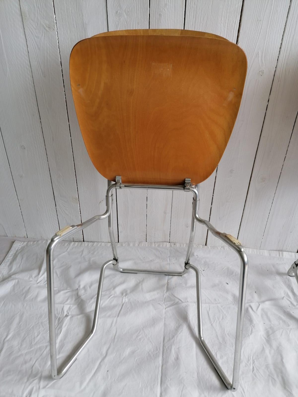 Aluminum Plywood / Aluminium Chair by Armin Wirth for Alufelx For Sale