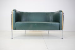 Plywood and Leather Sofa by Christoph Zschocke for Thonet, 1990s / Germany