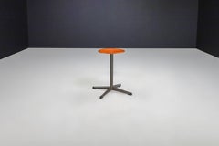 Plywood and Metal Stool, The Netherlands, 1970s