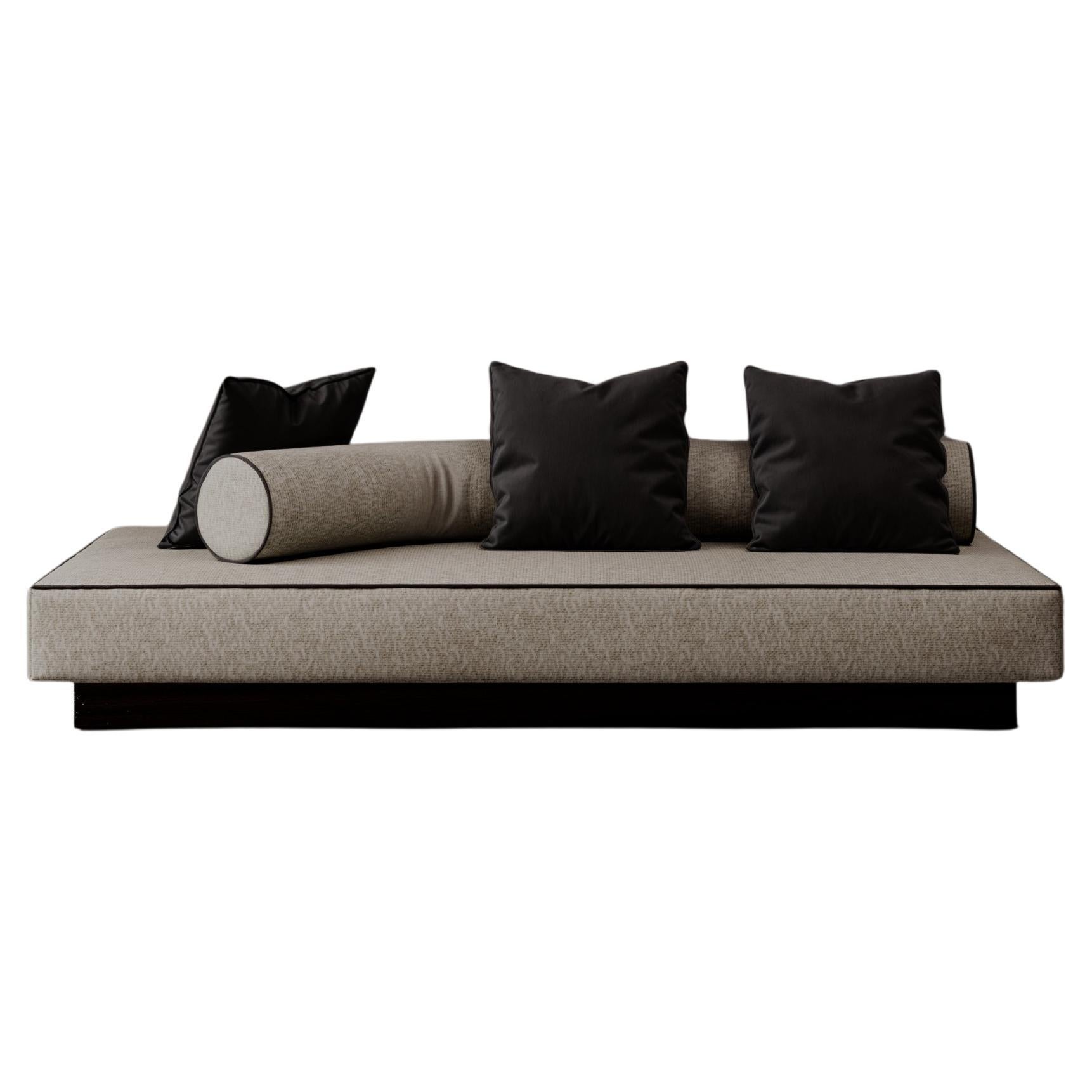 Plywood and Upholstered Divani Sofa by Dainelli Studio Atelier