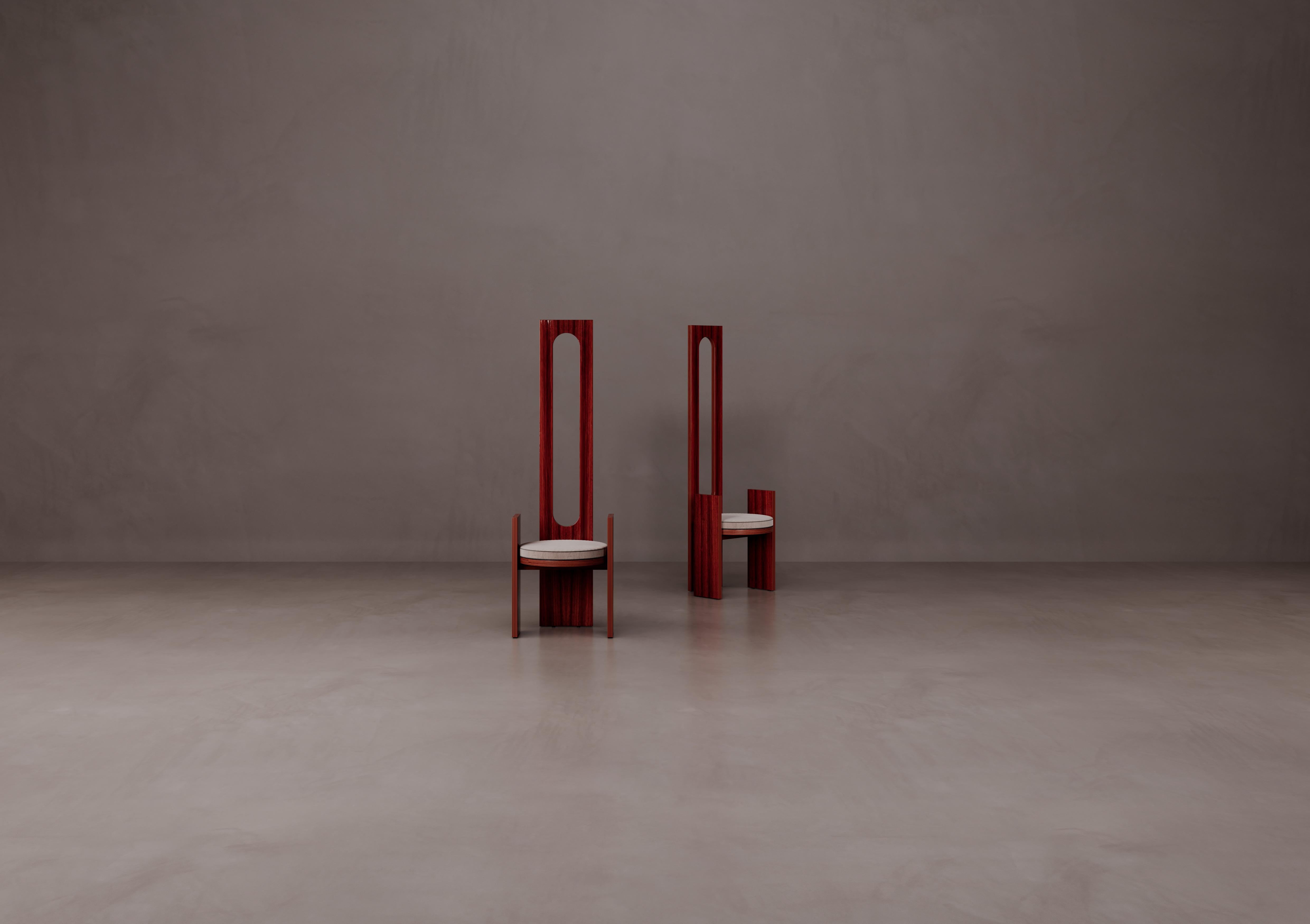 Paolina Stuhl aus Sperrholz und Polsterung von Dainelli Studio Atelier A (Postmoderne) im Angebot