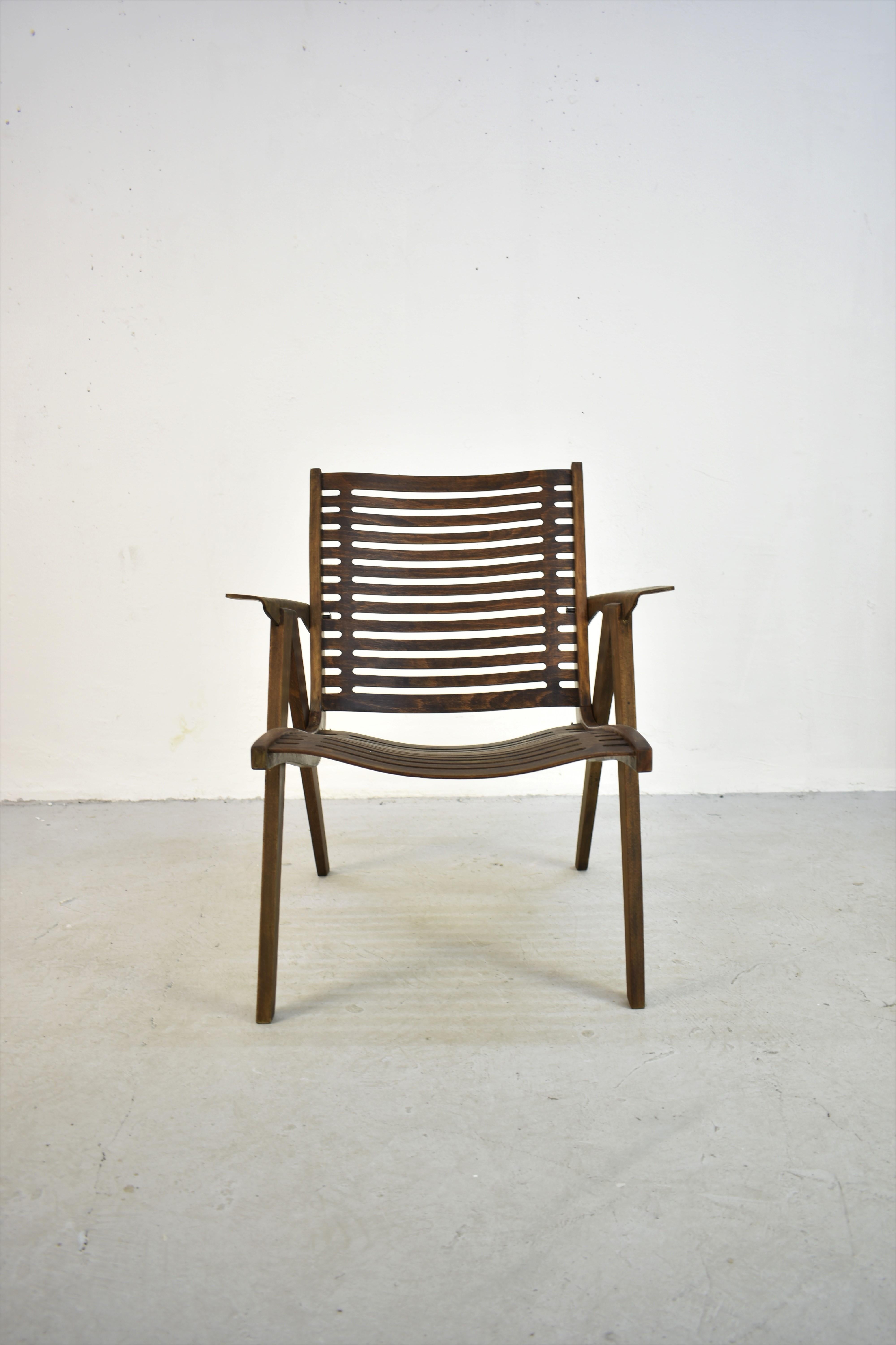 Plywood Armchair 'Rex 120' Designed by Niko Kralj, Slovenia, 1950s For ...