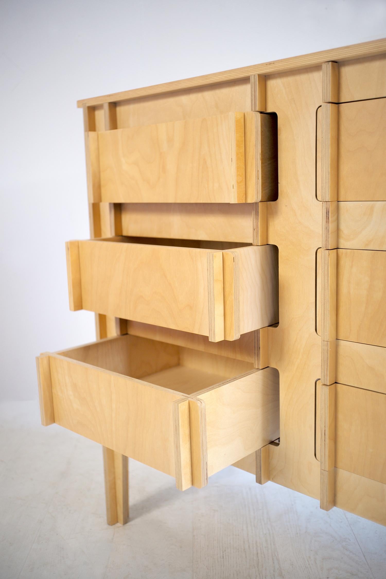 Scandinavian Modern Plywood Bookcase, Finland, 2000 For Sale