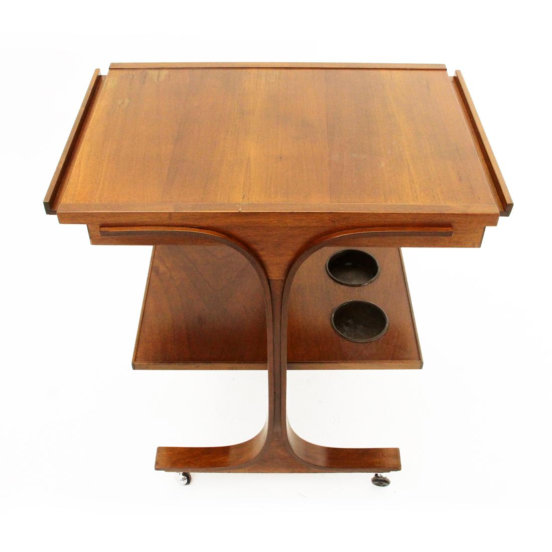 Mid-Century Modern Plywood Cart by Gianfranco Frattini for Bernini, 1960s For Sale