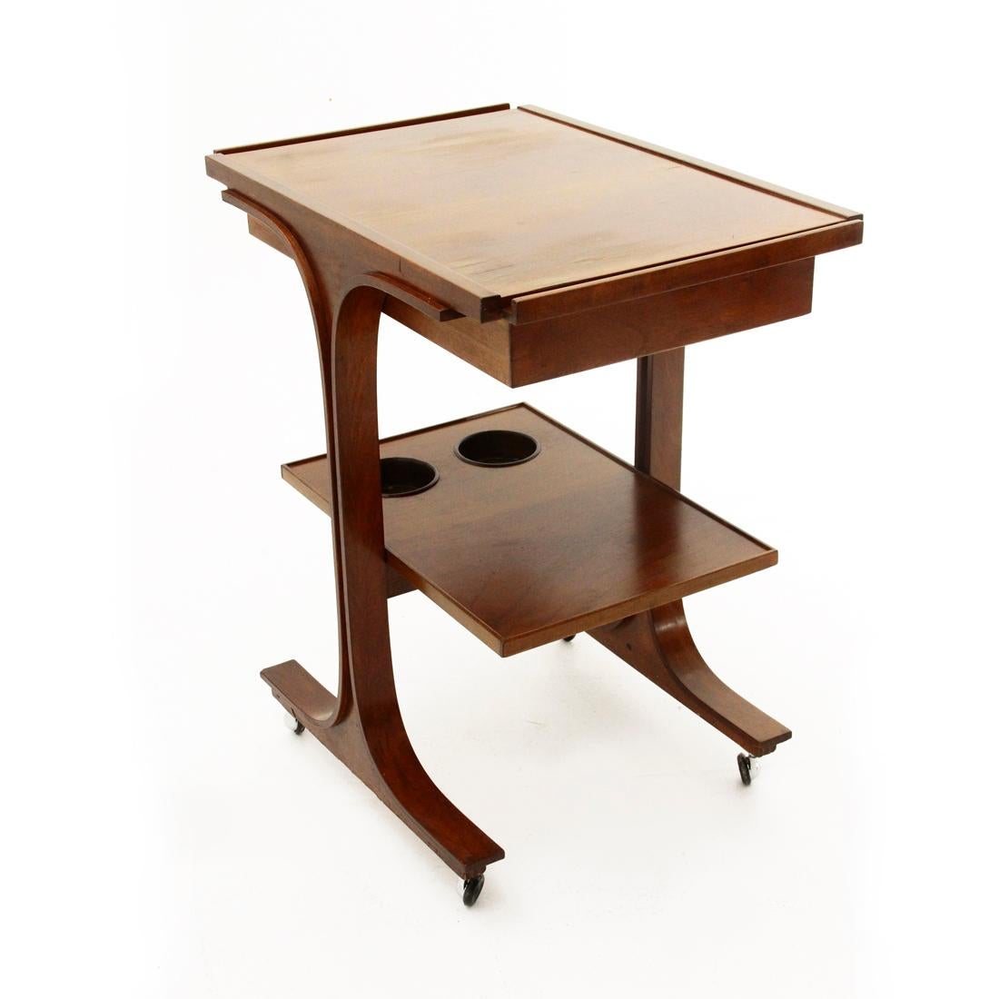Mid-20th Century Plywood Cart by Gianfranco Frattini for Bernini, 1960s For Sale