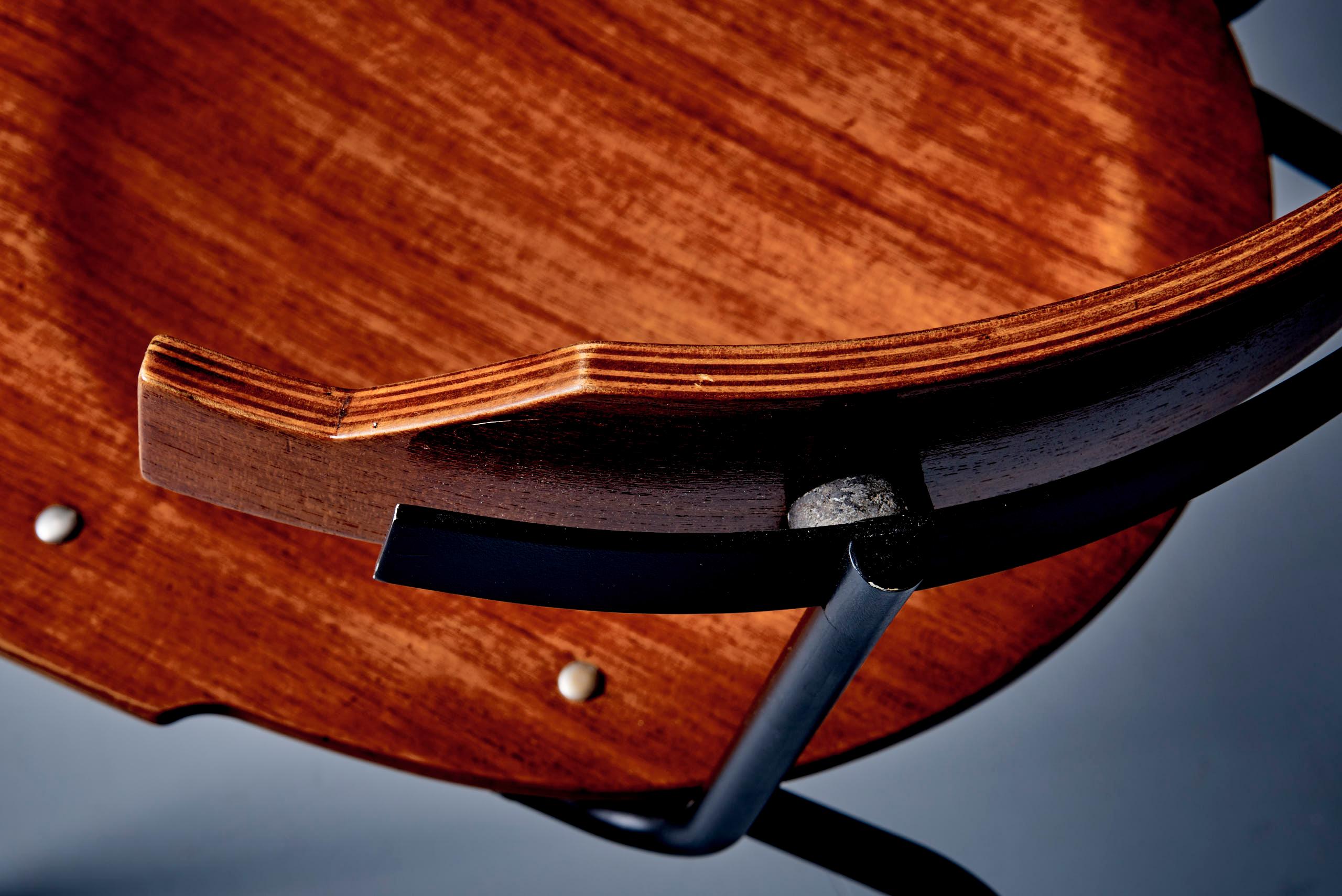 Ensemble de chaises en contreplaqué par Giampiero Vitelli pour Rossi d'Albizzate en vente 2