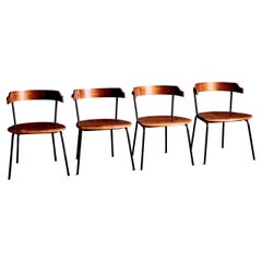 Ensemble de chaises en contreplaqué par Giampiero Vitelli pour Rossi d'Albizzate
