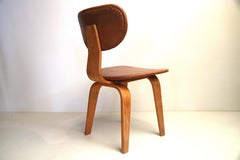 Plywood Desk or Side Chair by Cees Braakman for Pastoe Inspired by Eames, Dutch