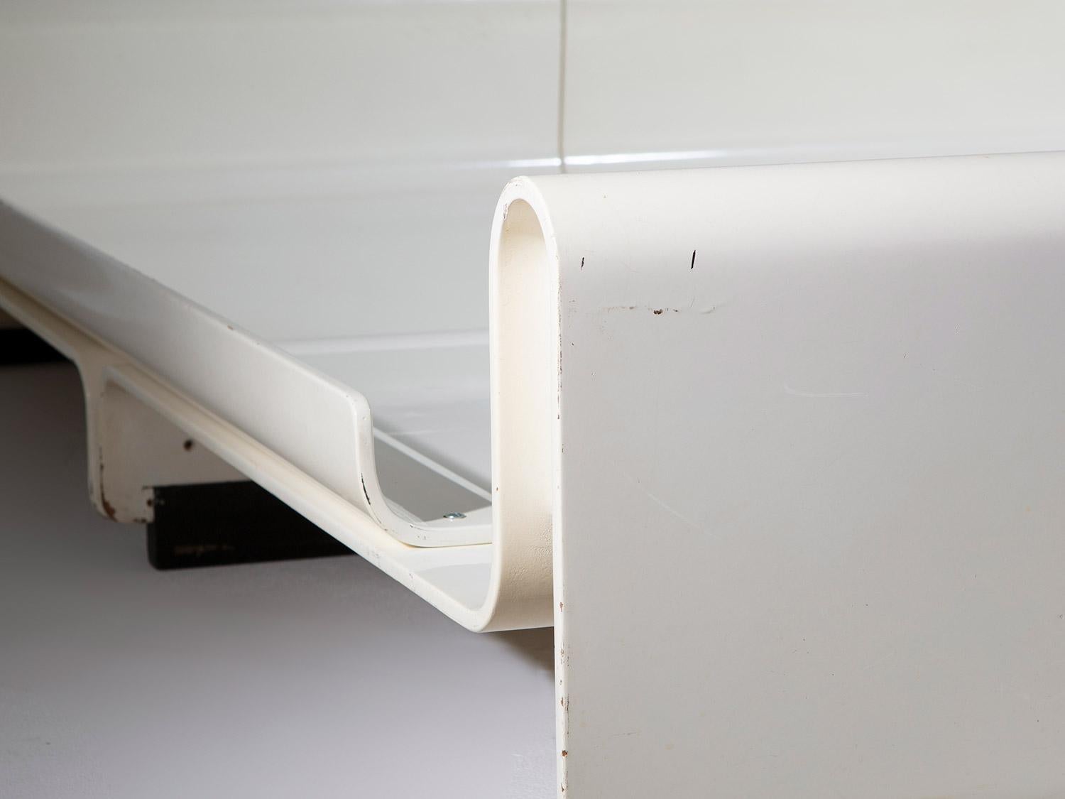 Metal Plywood Double Bed by Benatti, Italy, 1970s For Sale