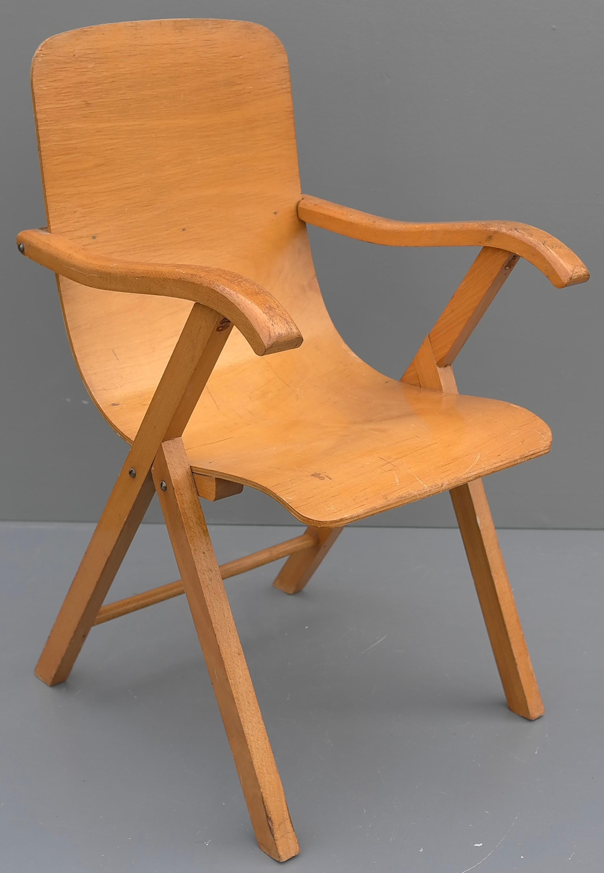 mid century toddler chair