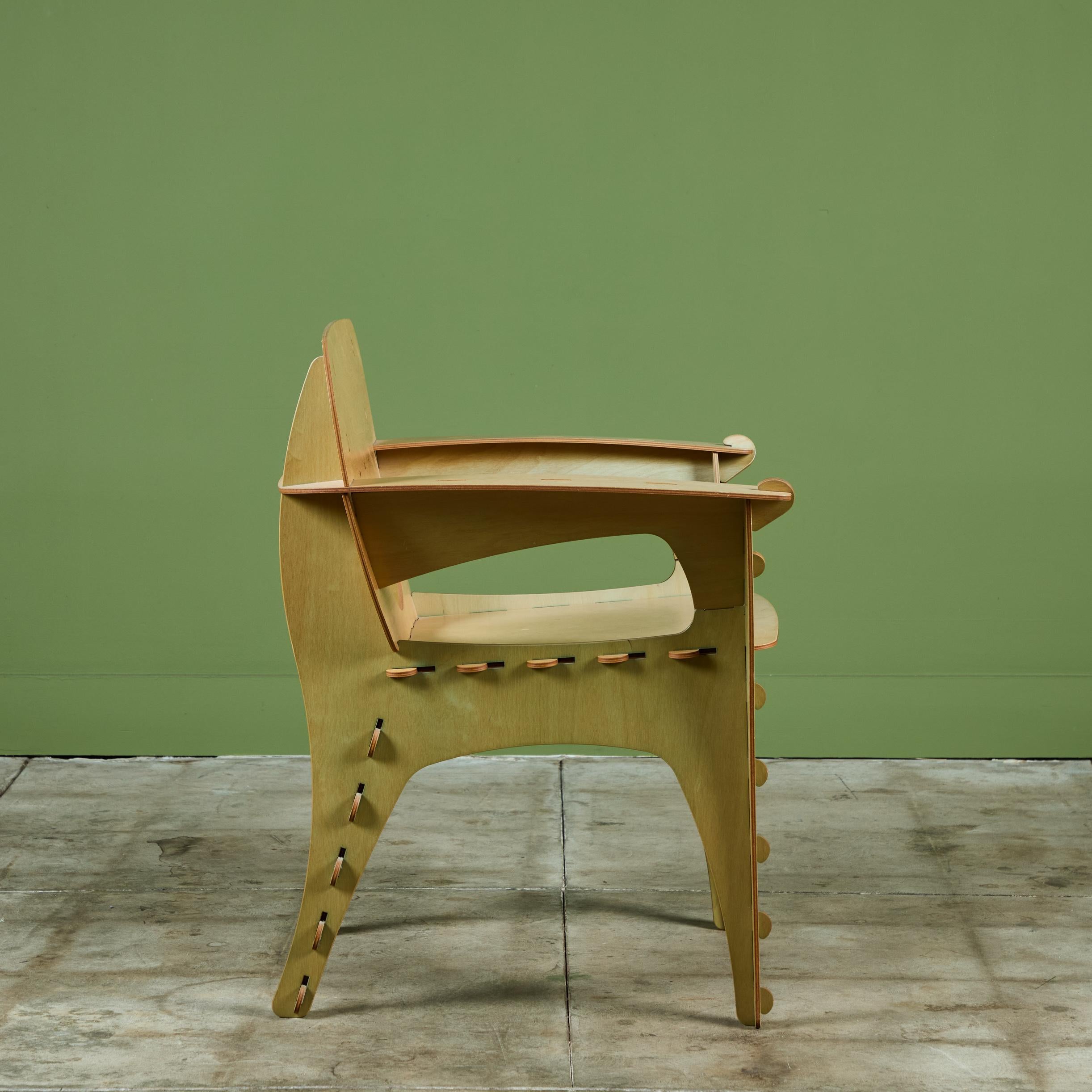 Plywood Puzzle Chair by David Kawecki 4