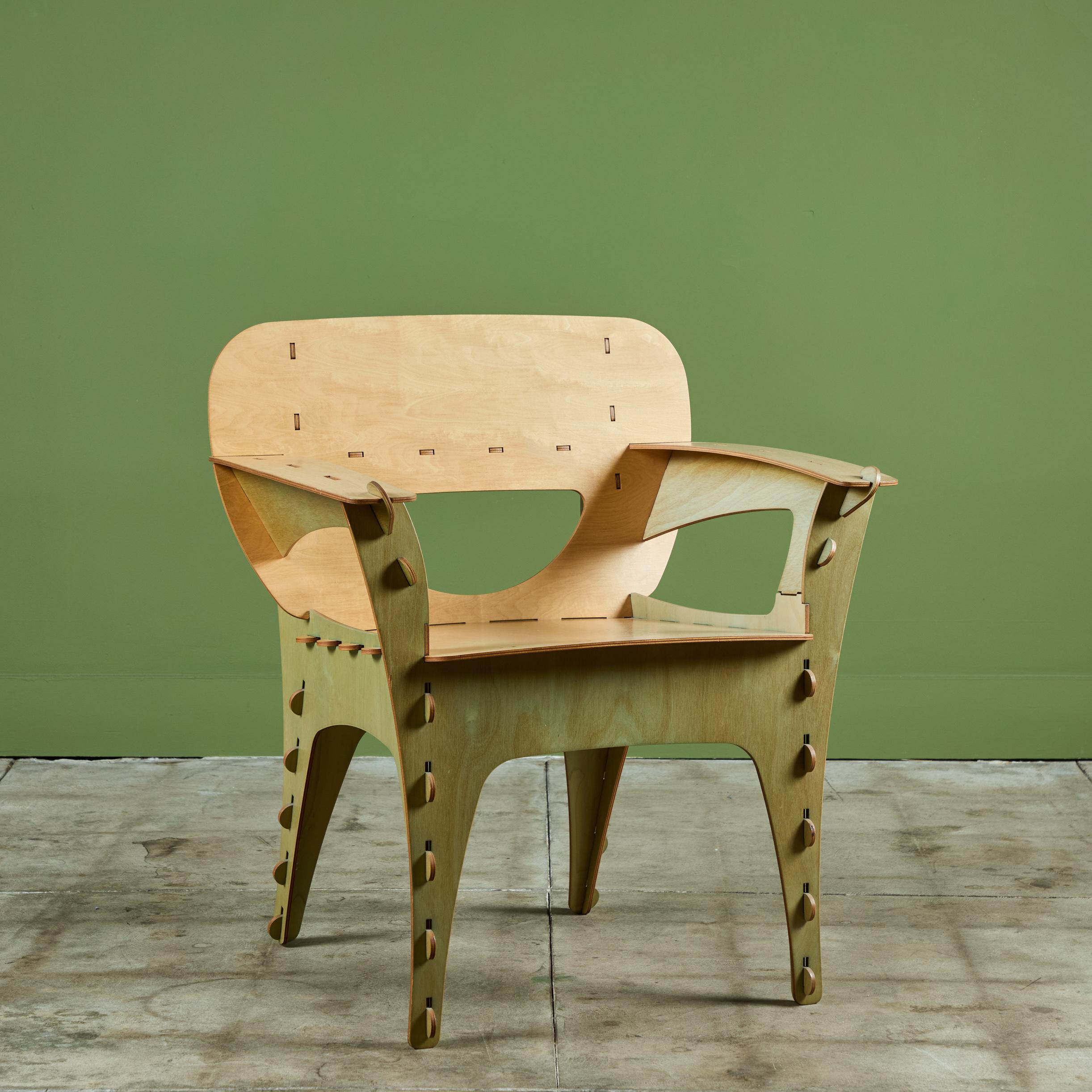Plywood Puzzle Chair by David Kawecki 5