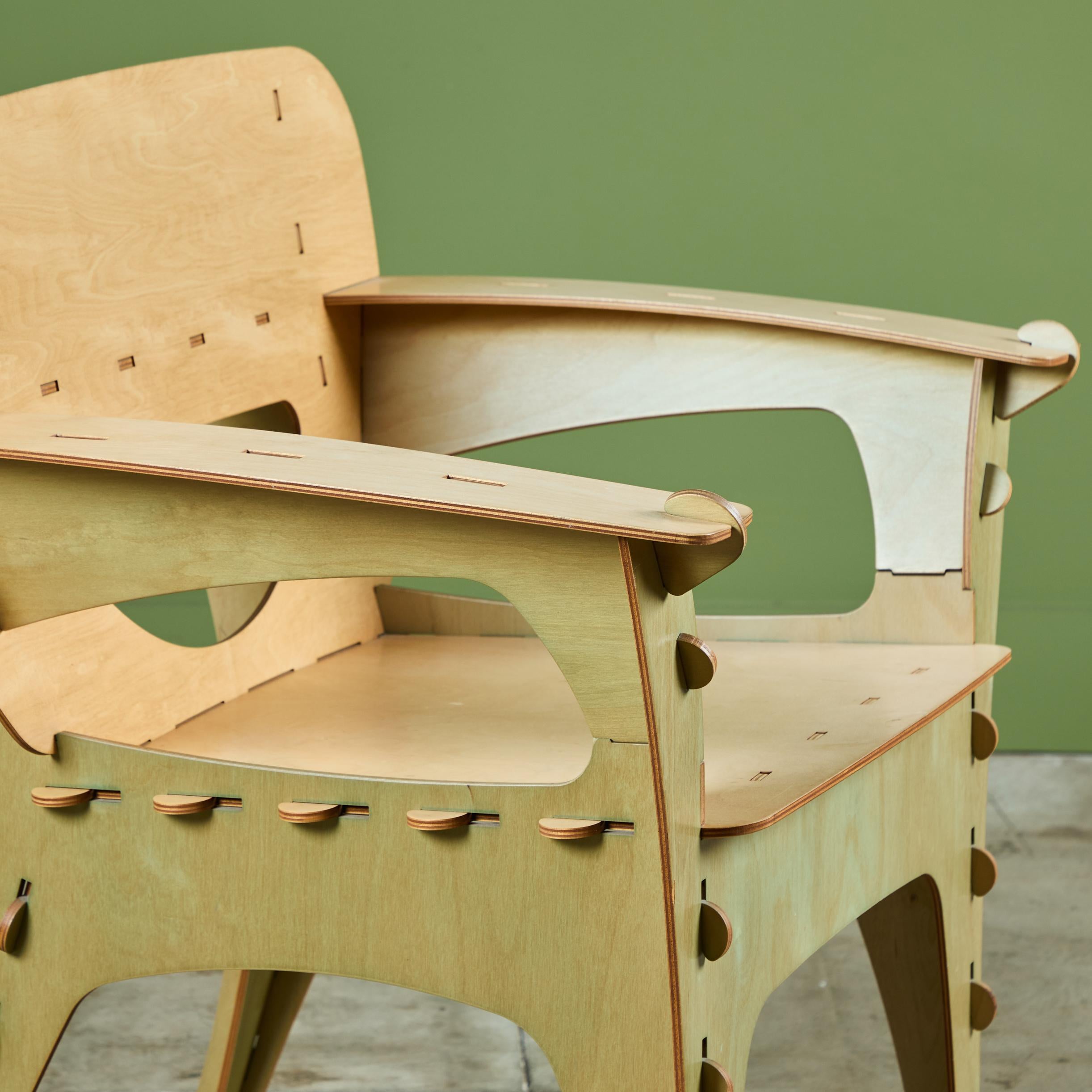 Plywood Puzzle Chair by David Kawecki 6