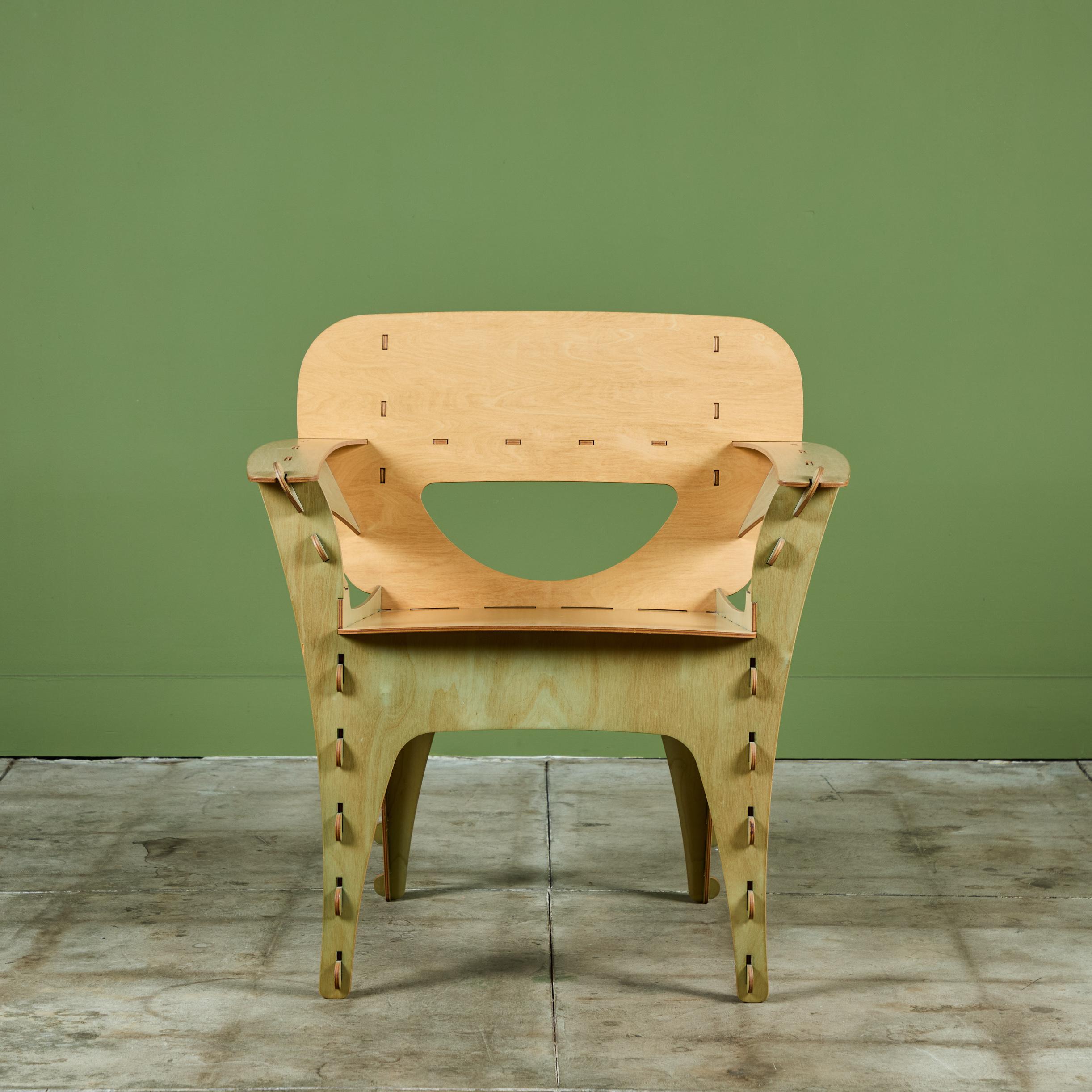 American Plywood Puzzle Chair by David Kawecki