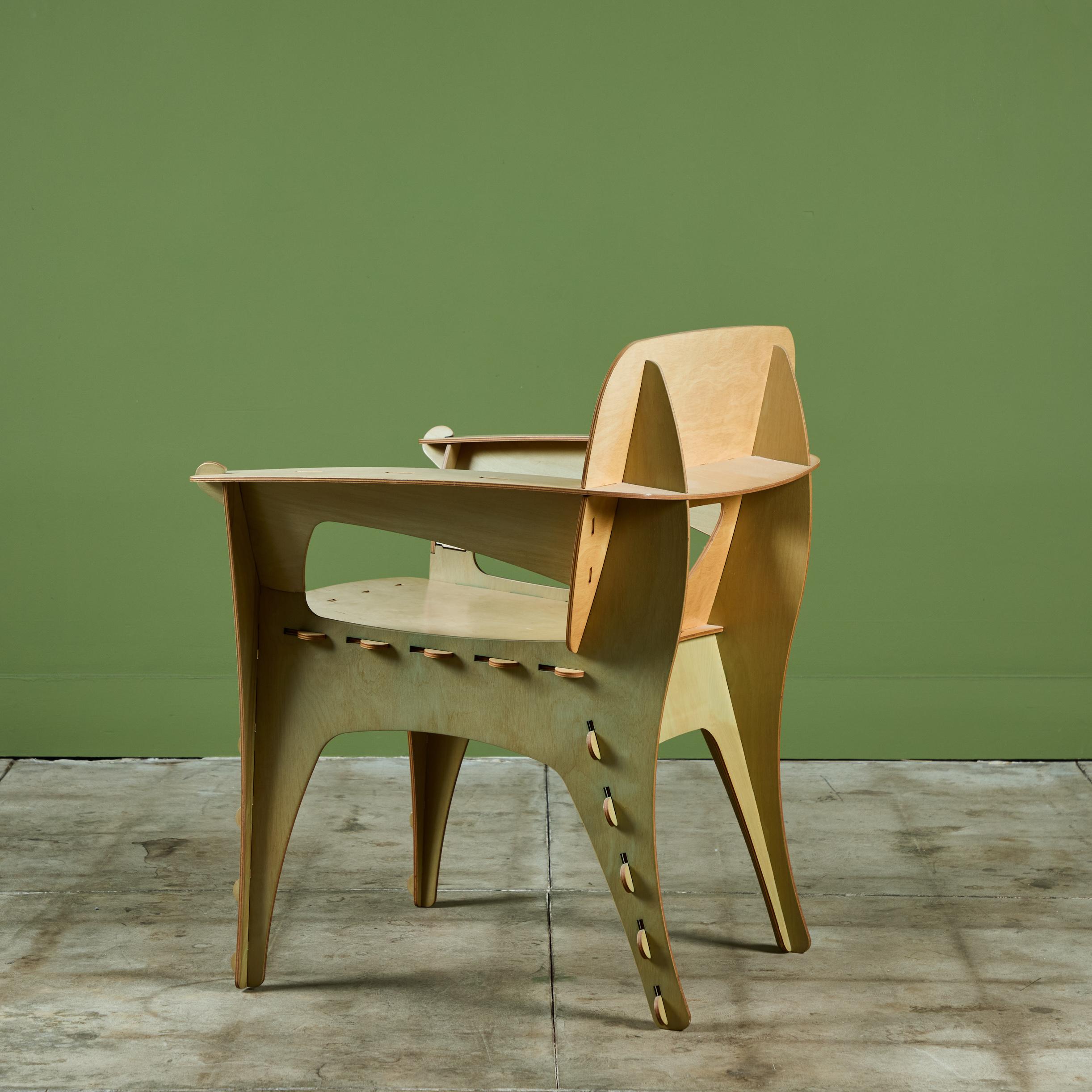 Plywood Puzzle Chair by David Kawecki 1