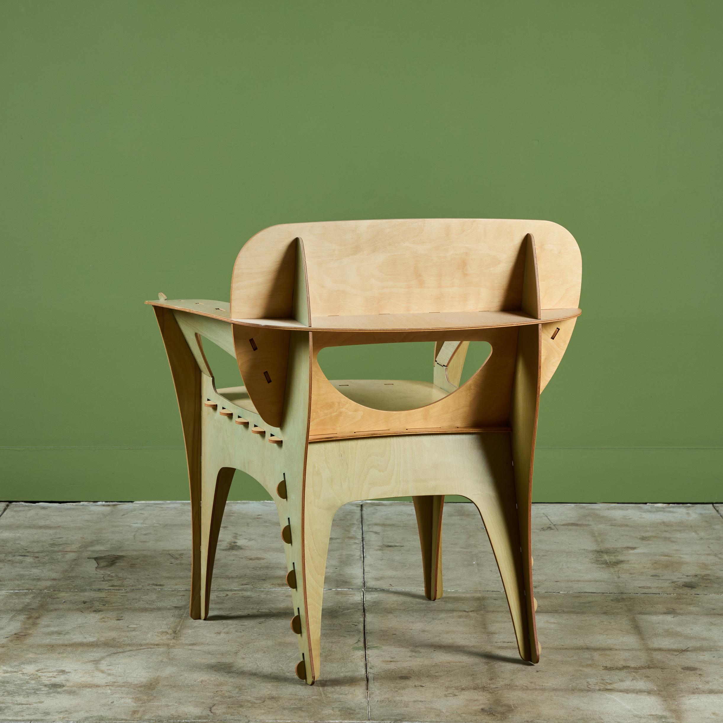 Plywood Puzzle Chair by David Kawecki 2